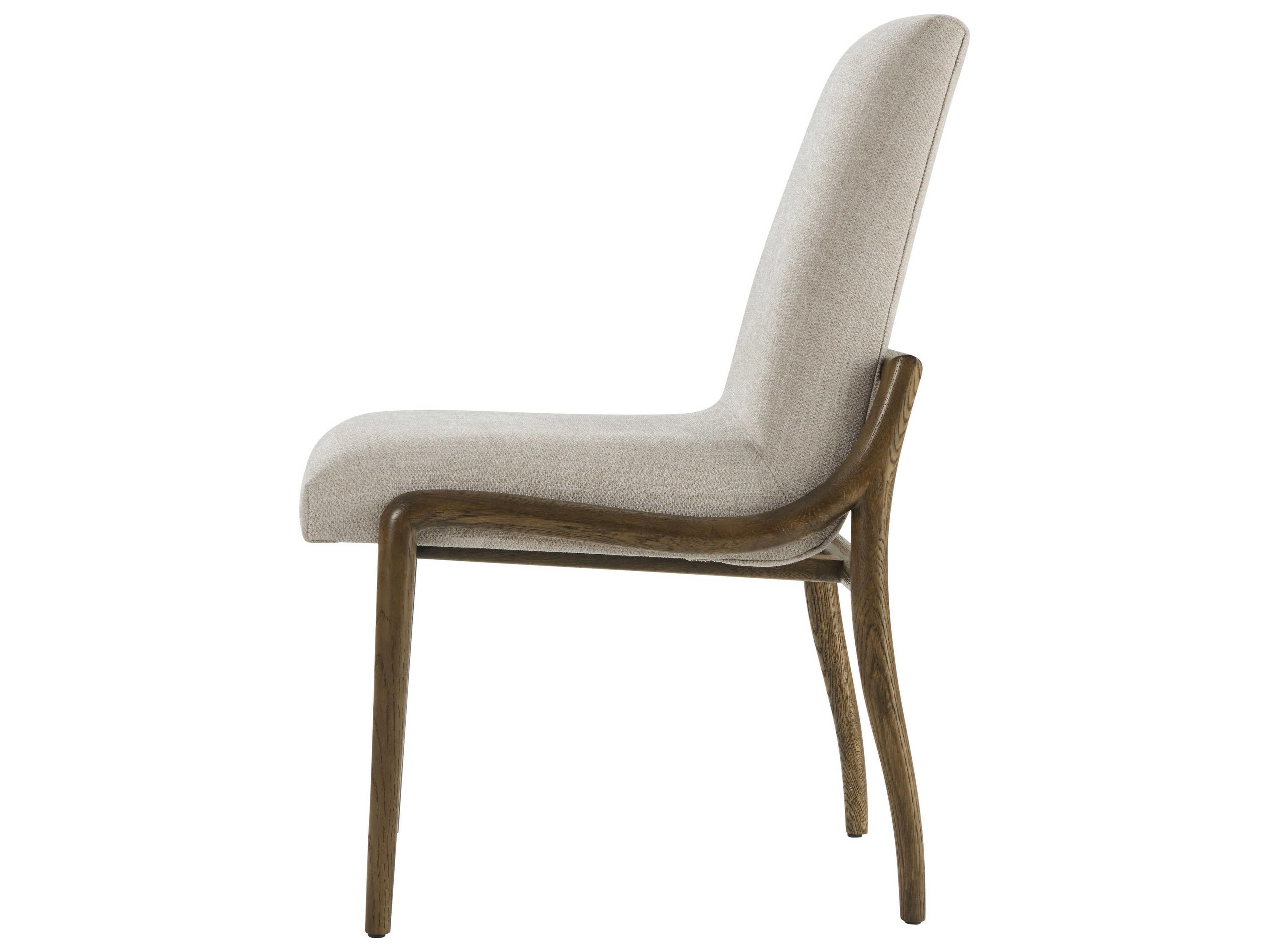 Theodore Alexander Catalina Brown Upholstered Side Dining Chair
