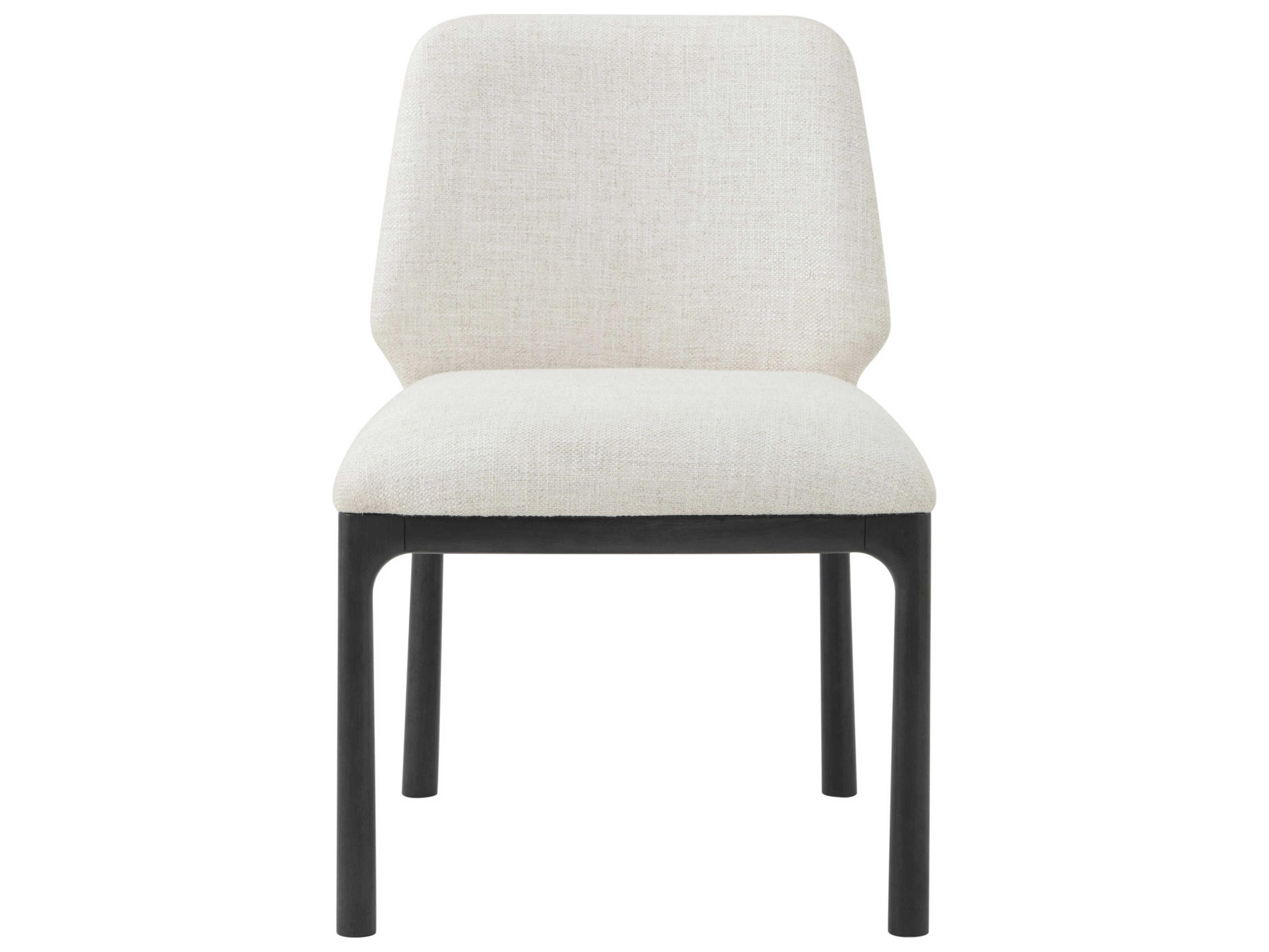 Theodore Alexander Kesden Black Upholstered Side Dining Chair