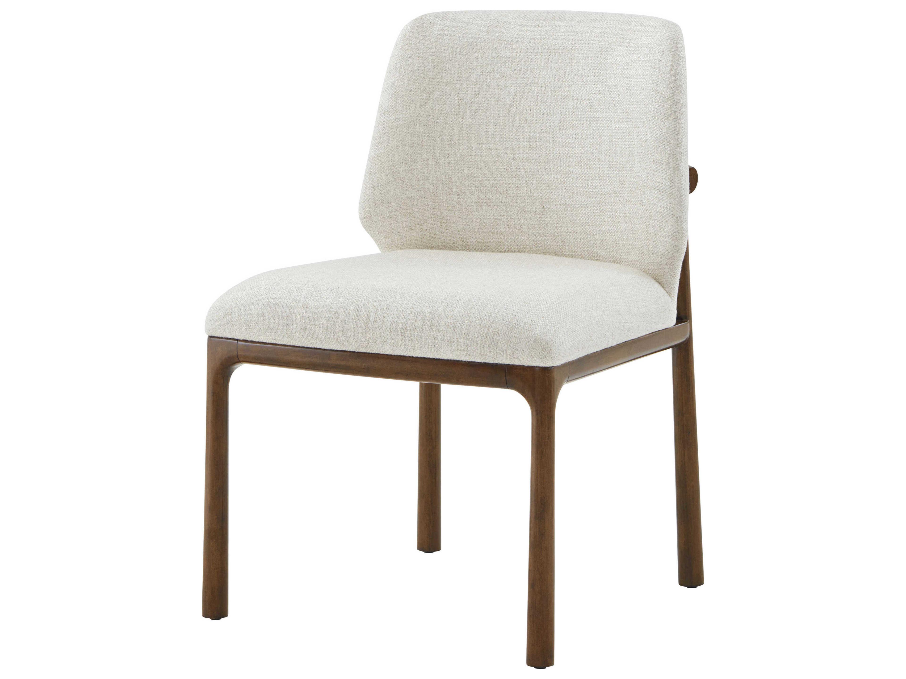 Theodore Alexander Kesden Brown Upholstered Side Dining Chair