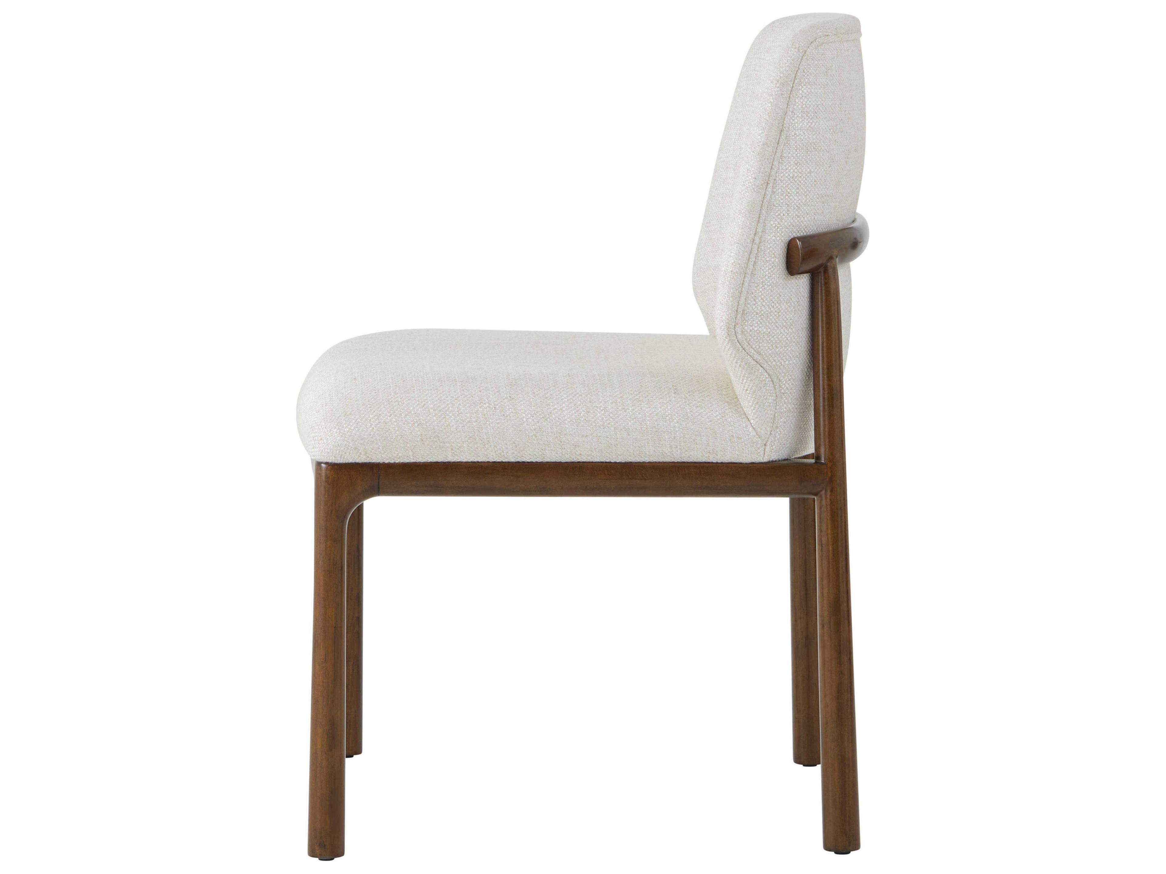 Theodore Alexander Kesden Brown Upholstered Side Dining Chair