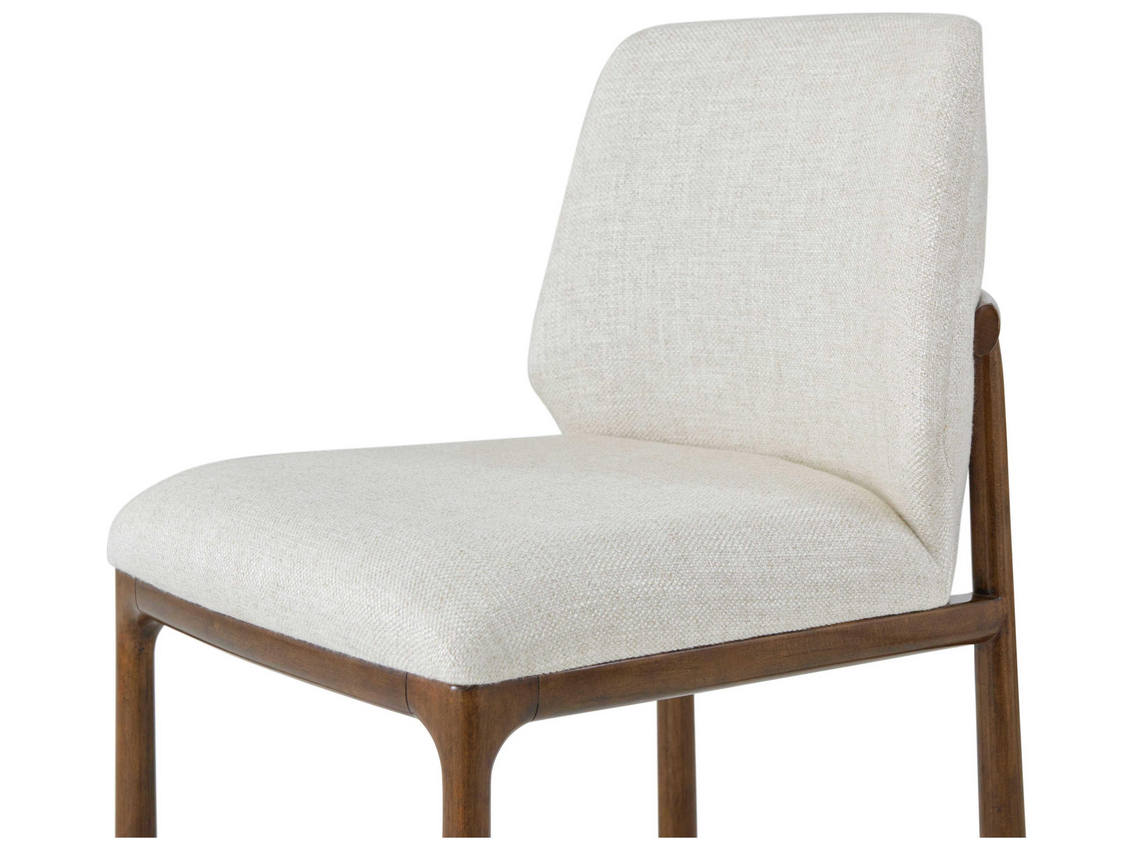 Theodore Alexander Kesden Brown Upholstered Side Dining Chair