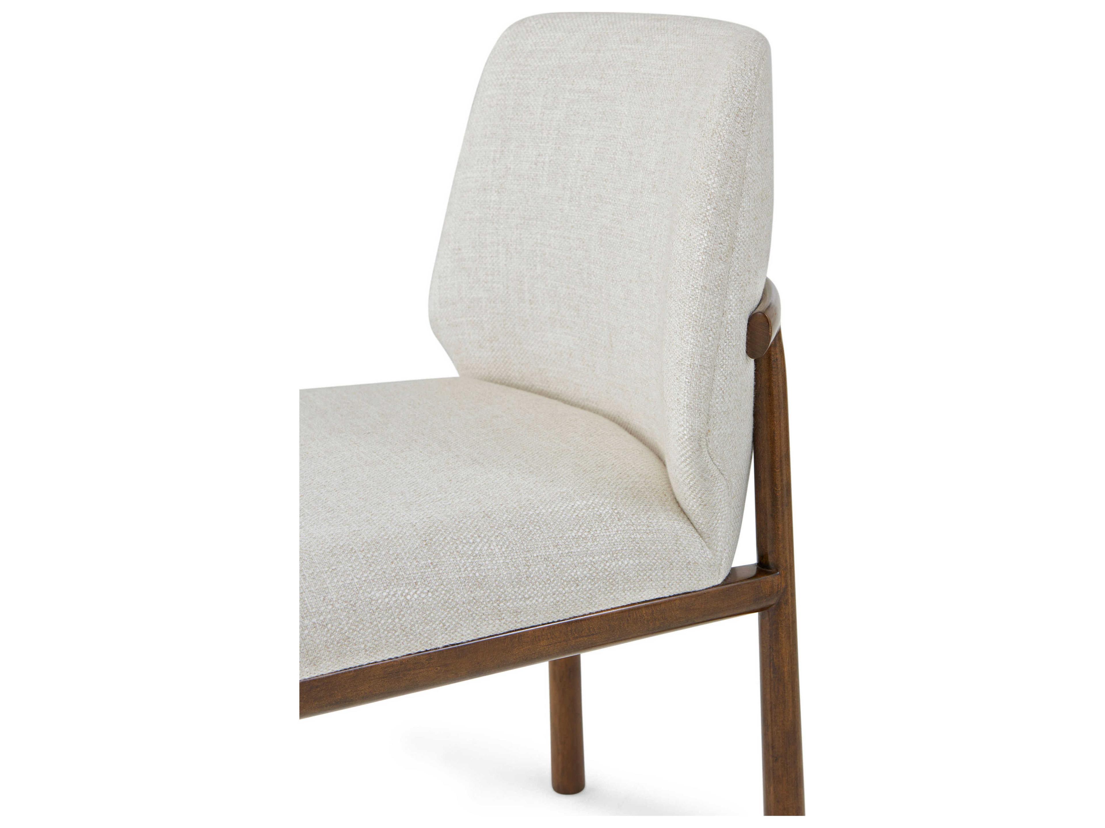 Theodore Alexander Kesden Brown Upholstered Side Dining Chair