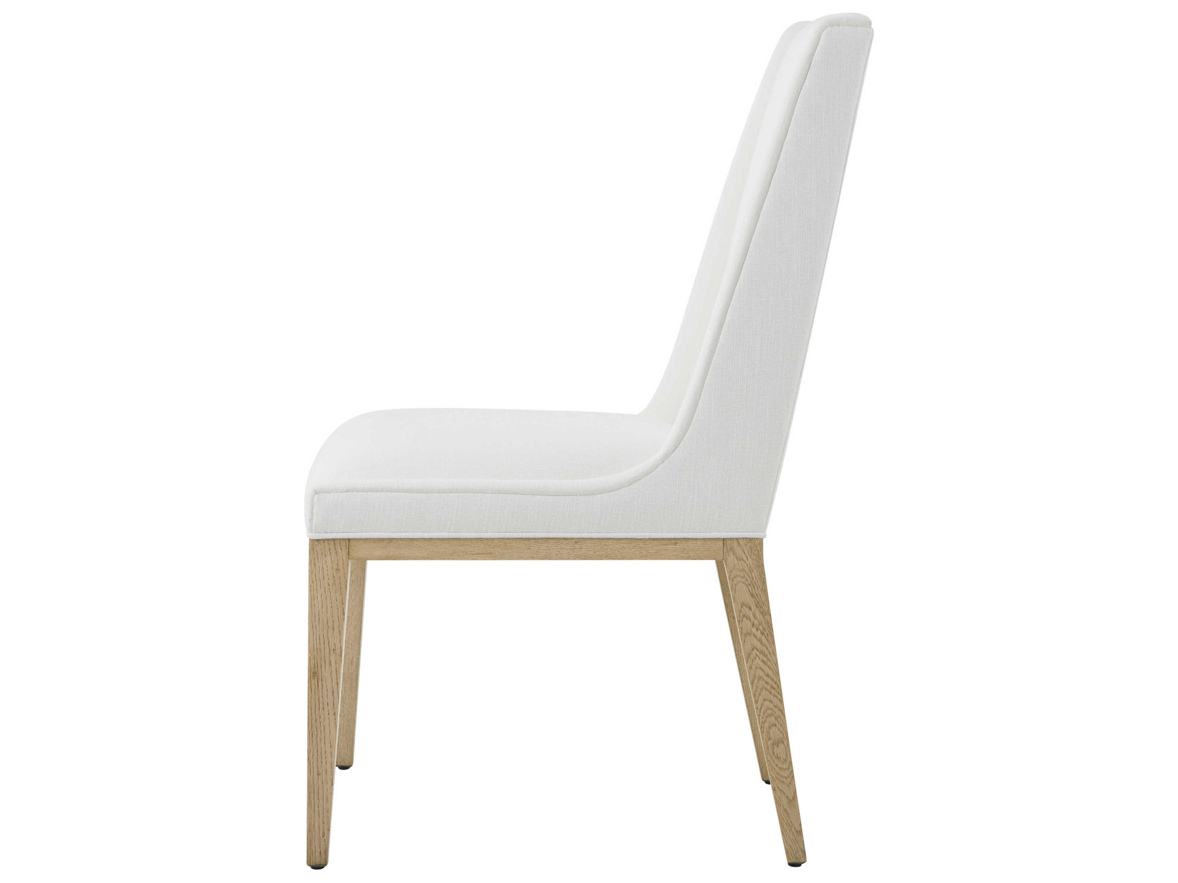 Theodore Alexander Balboa White Upholstered Side Dining Chair