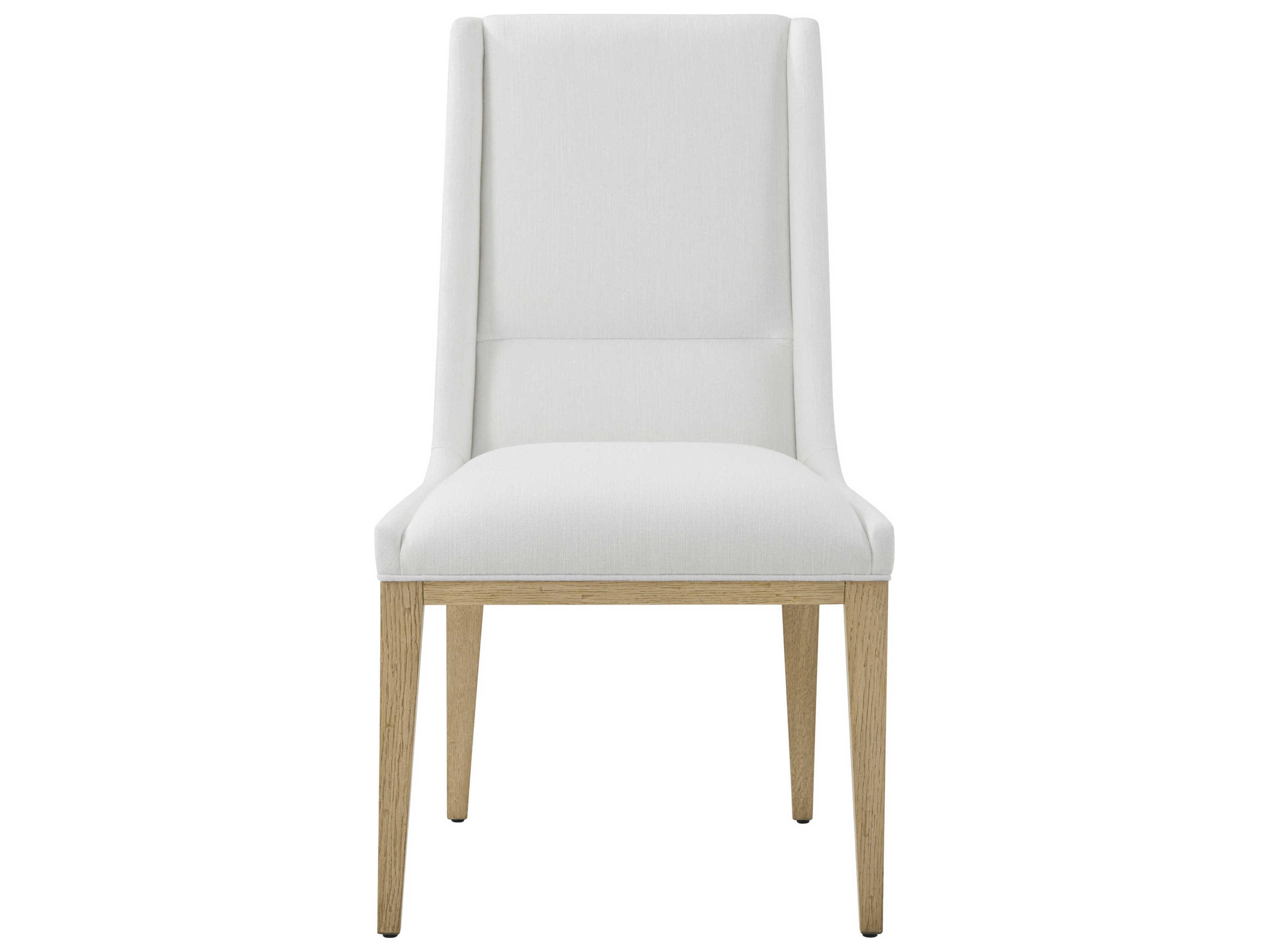 Theodore Alexander Balboa White Upholstered Side Dining Chair