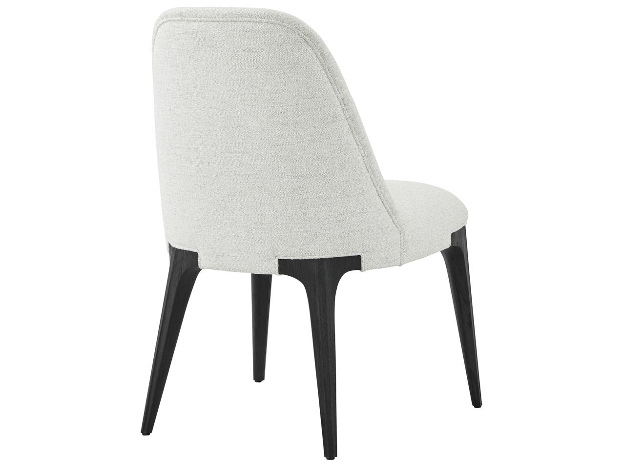 Theodore Alexander Rome Gray Upholstered Armless Dining Chair
