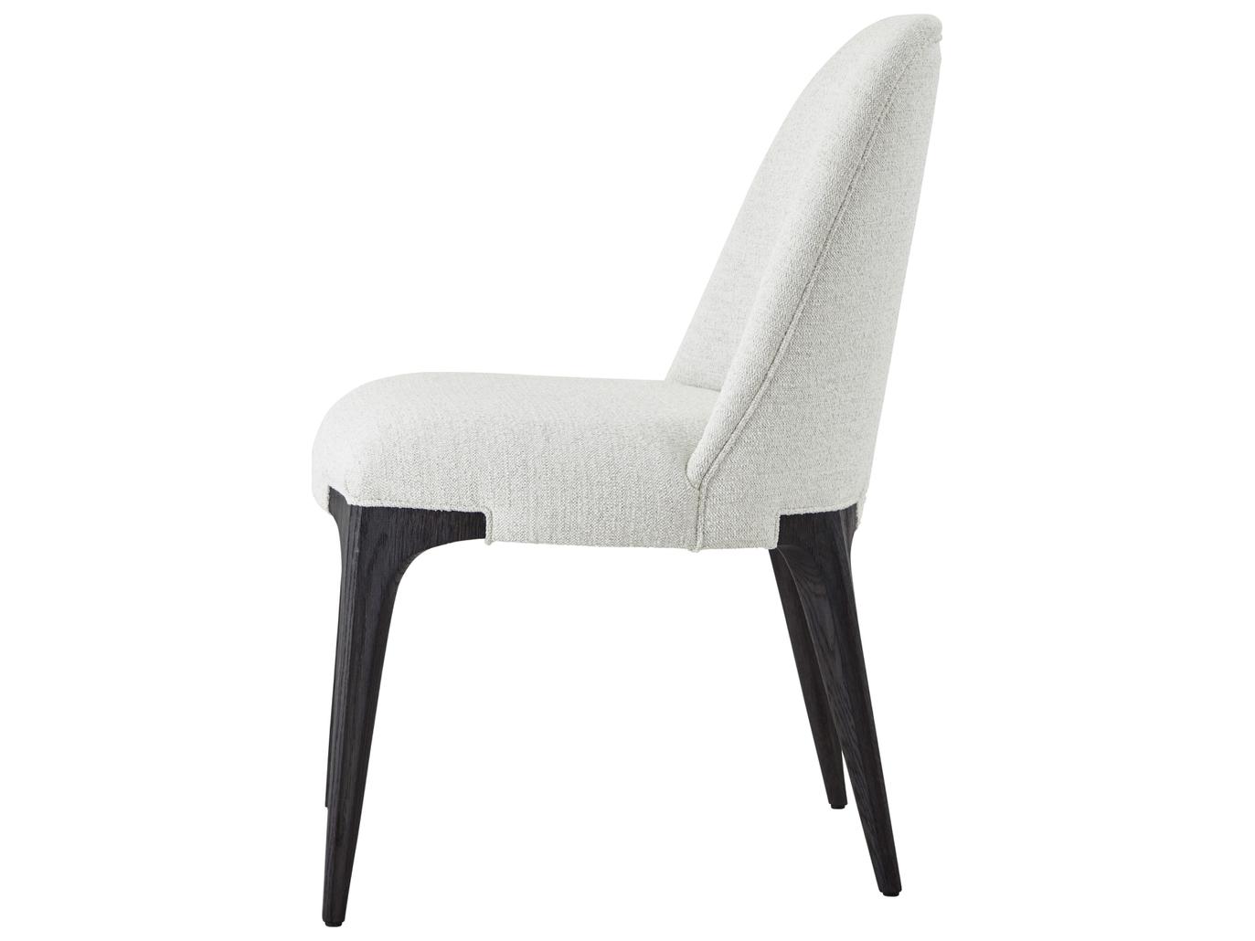 Theodore Alexander Rome Gray Upholstered Armless Dining Chair