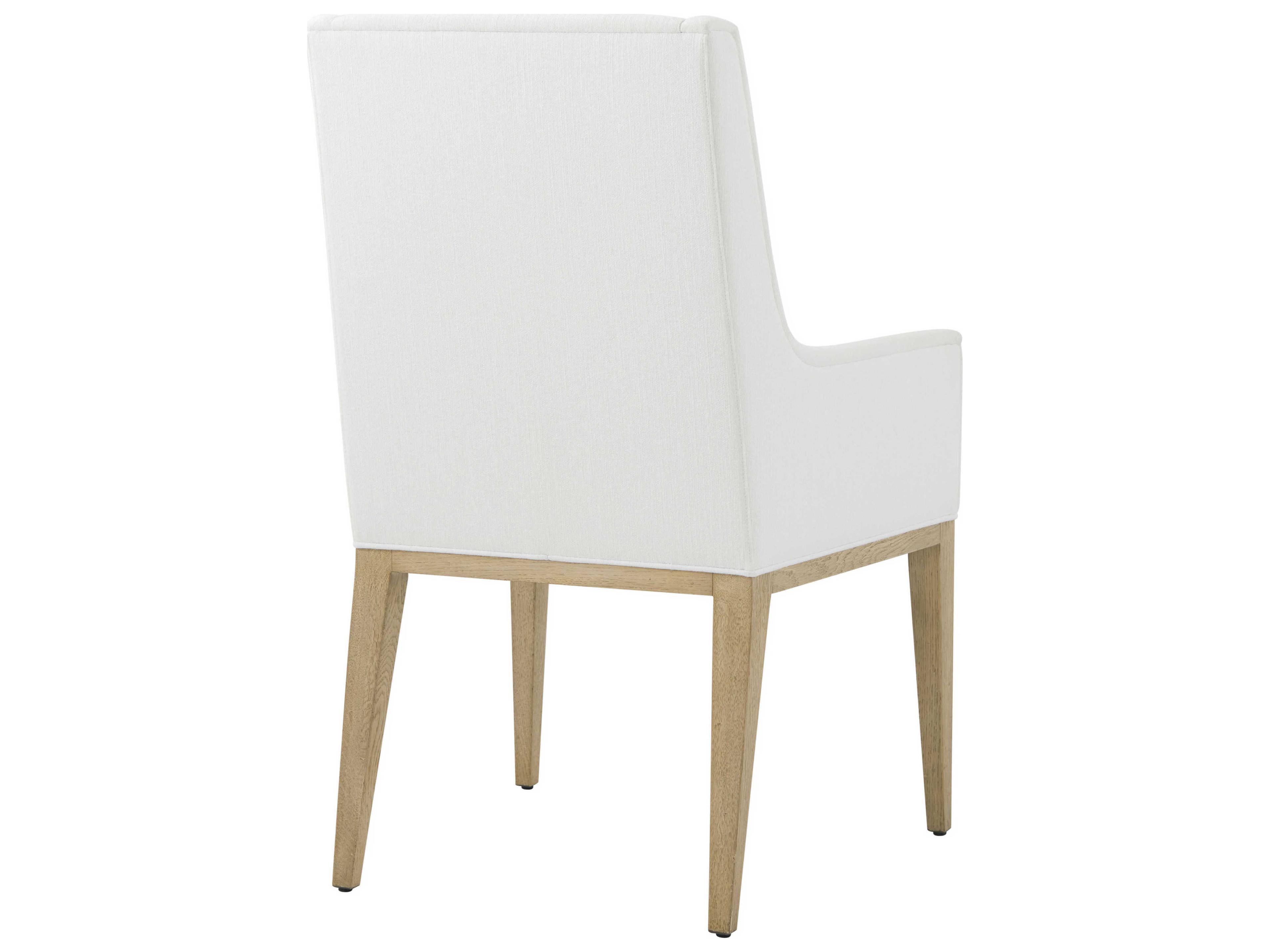 Theodore Alexander Balboa Gray Upholstered Arm Dining Chair