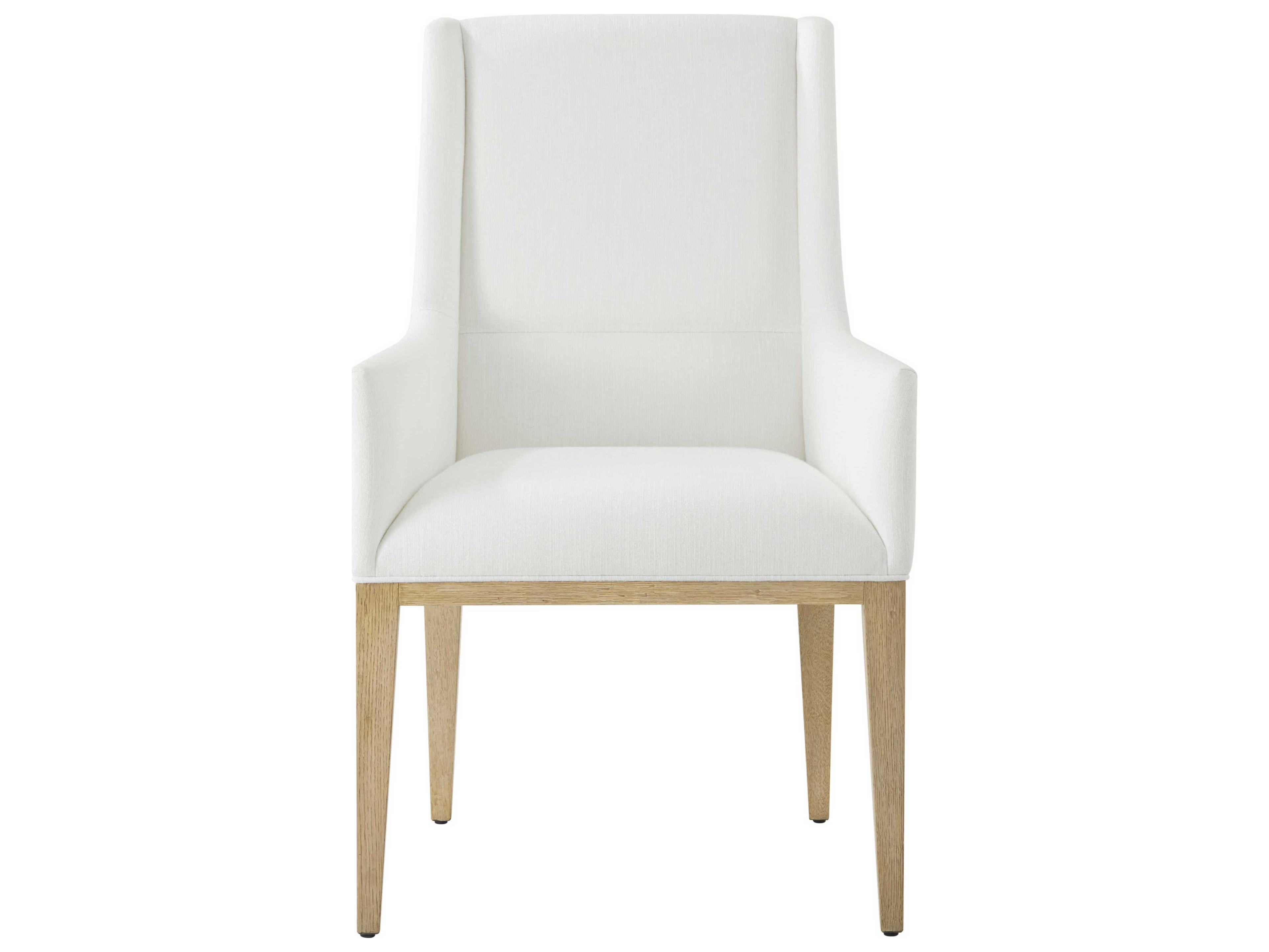 Theodore Alexander Balboa Gray Upholstered Arm Dining Chair