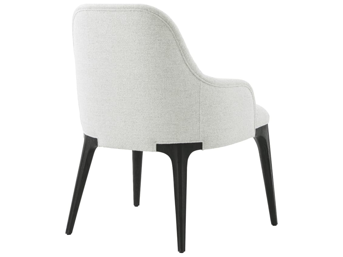 Theodore Alexander Rome Gray Upholstered Arm Dining Chair