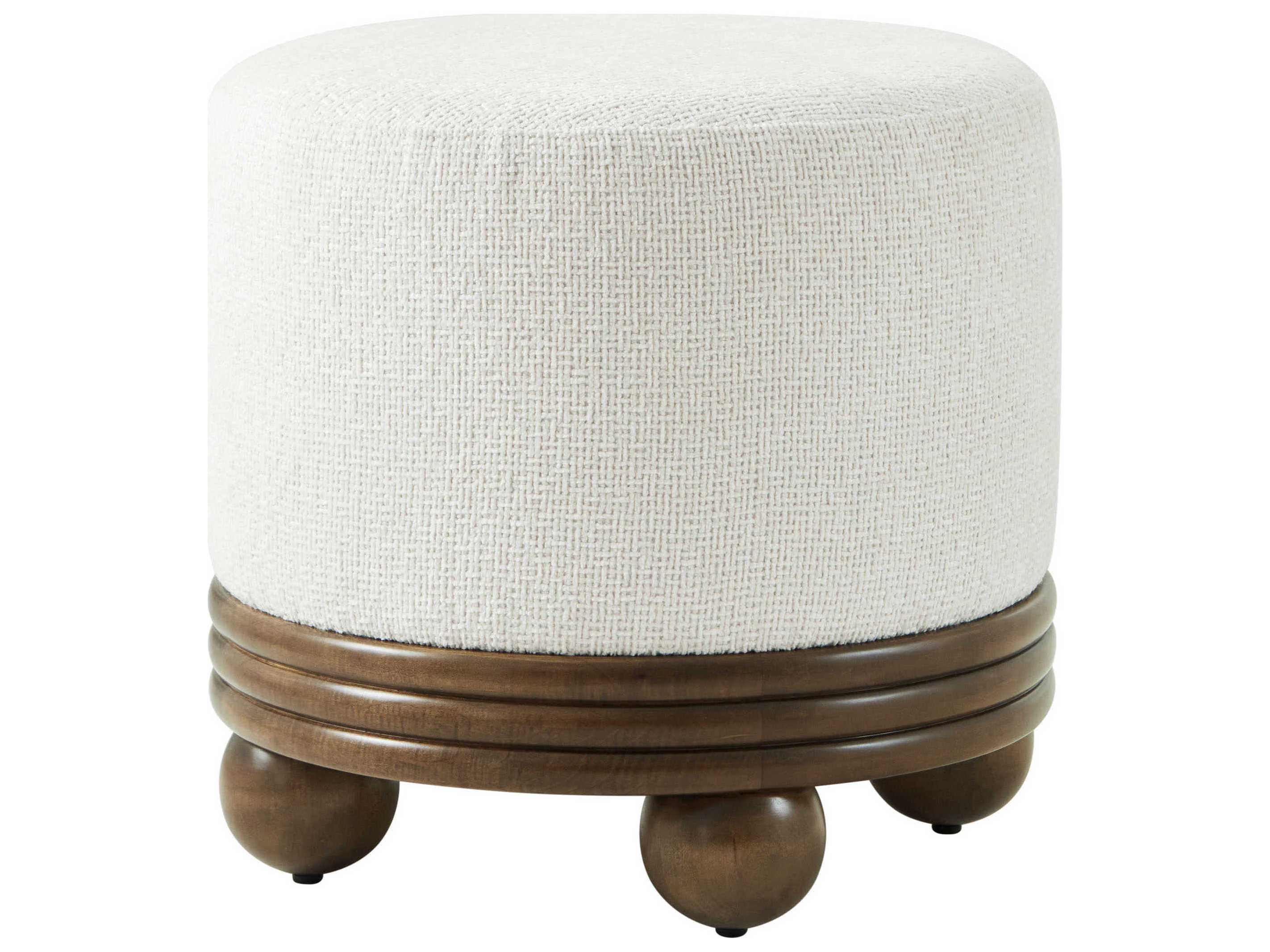 Theodore Alexander Origins Landmark Brown Upholstered Origins Ottoman