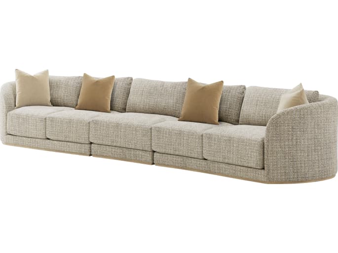 Theodore Alexander Seated Upholstered LAF Sectional Sofa