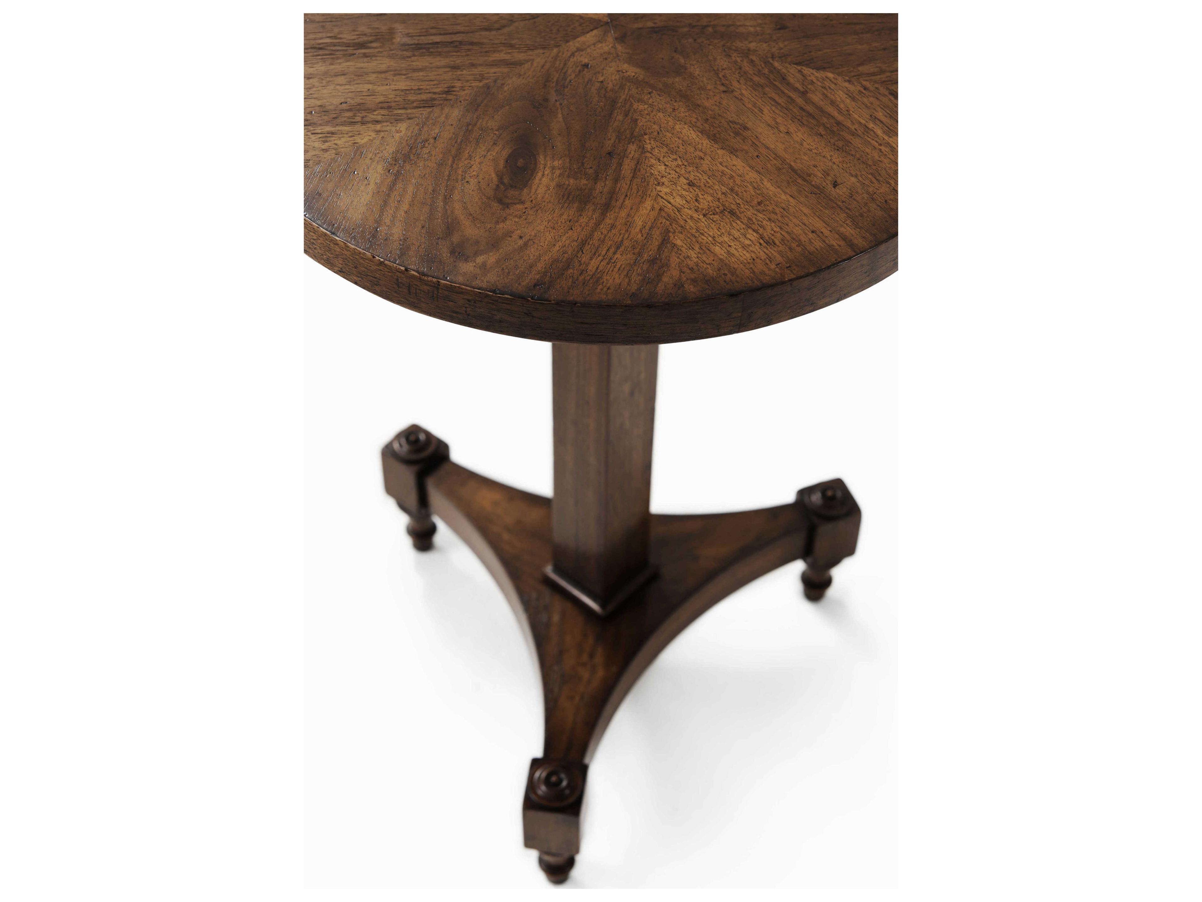 Theodore Alexander Tavel Round Wood Avesta End Table