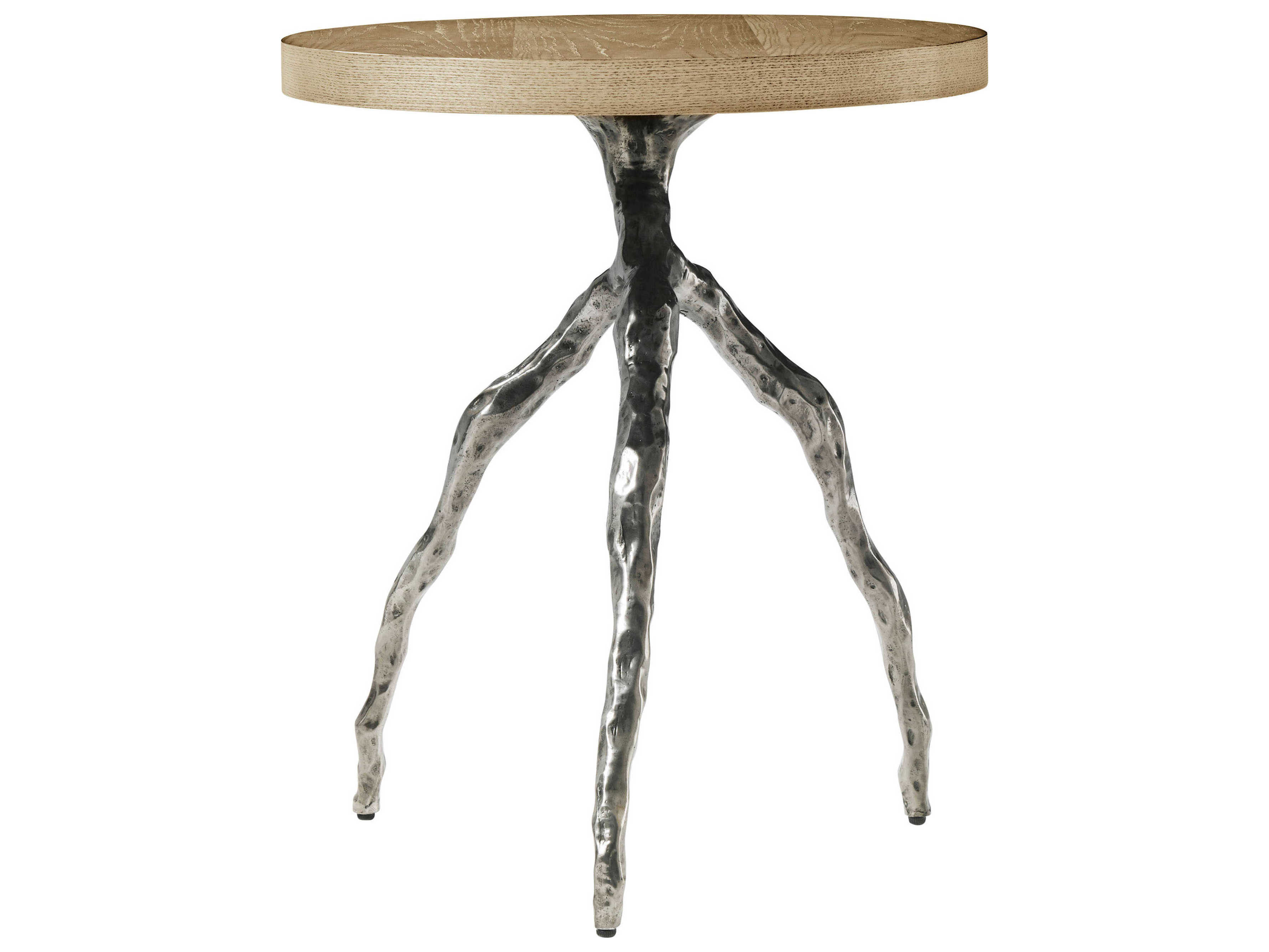 Theodore Alexander Catalina Round Wood Dune End Table