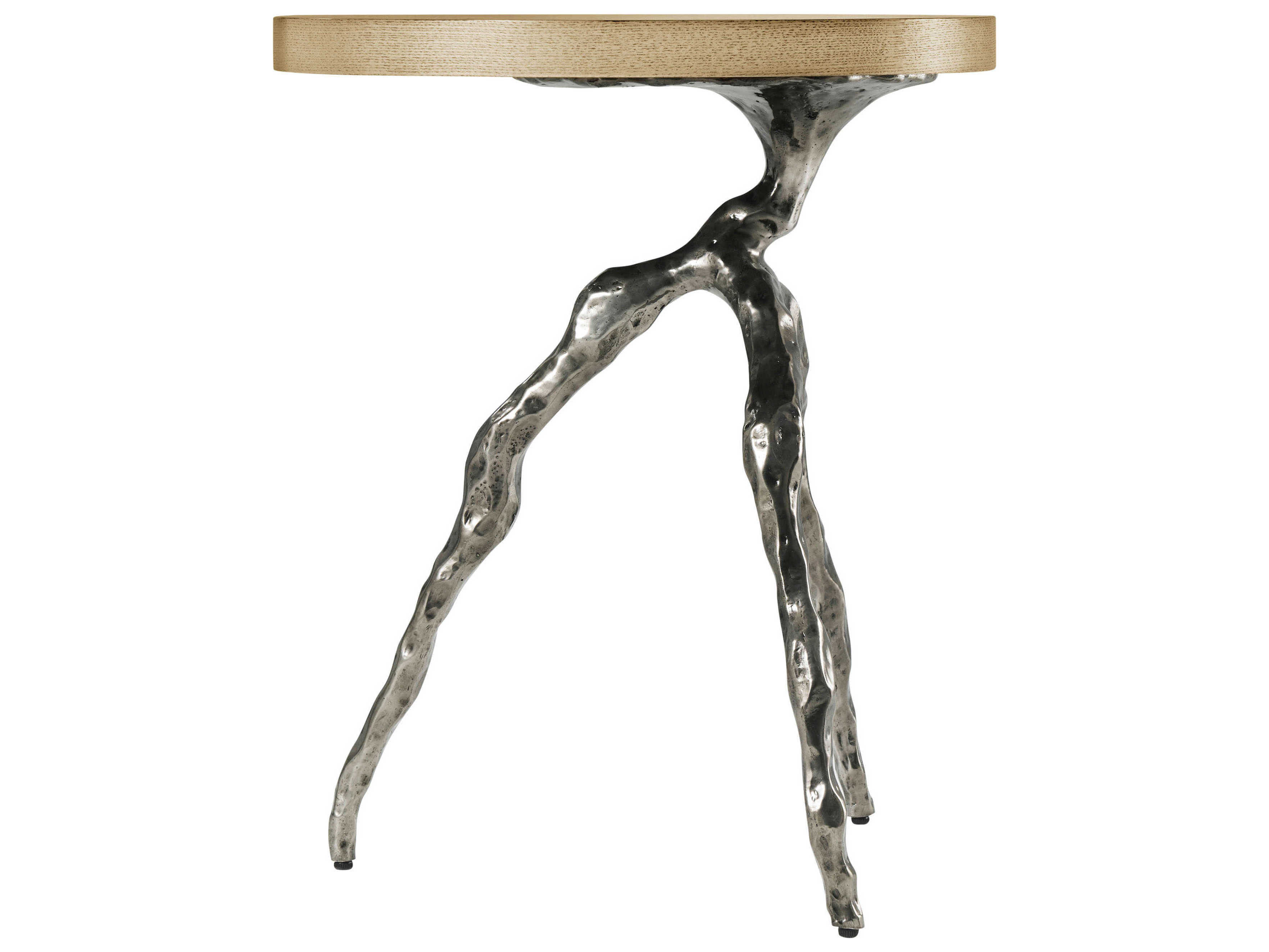 Theodore Alexander Catalina Round Wood Dune End Table