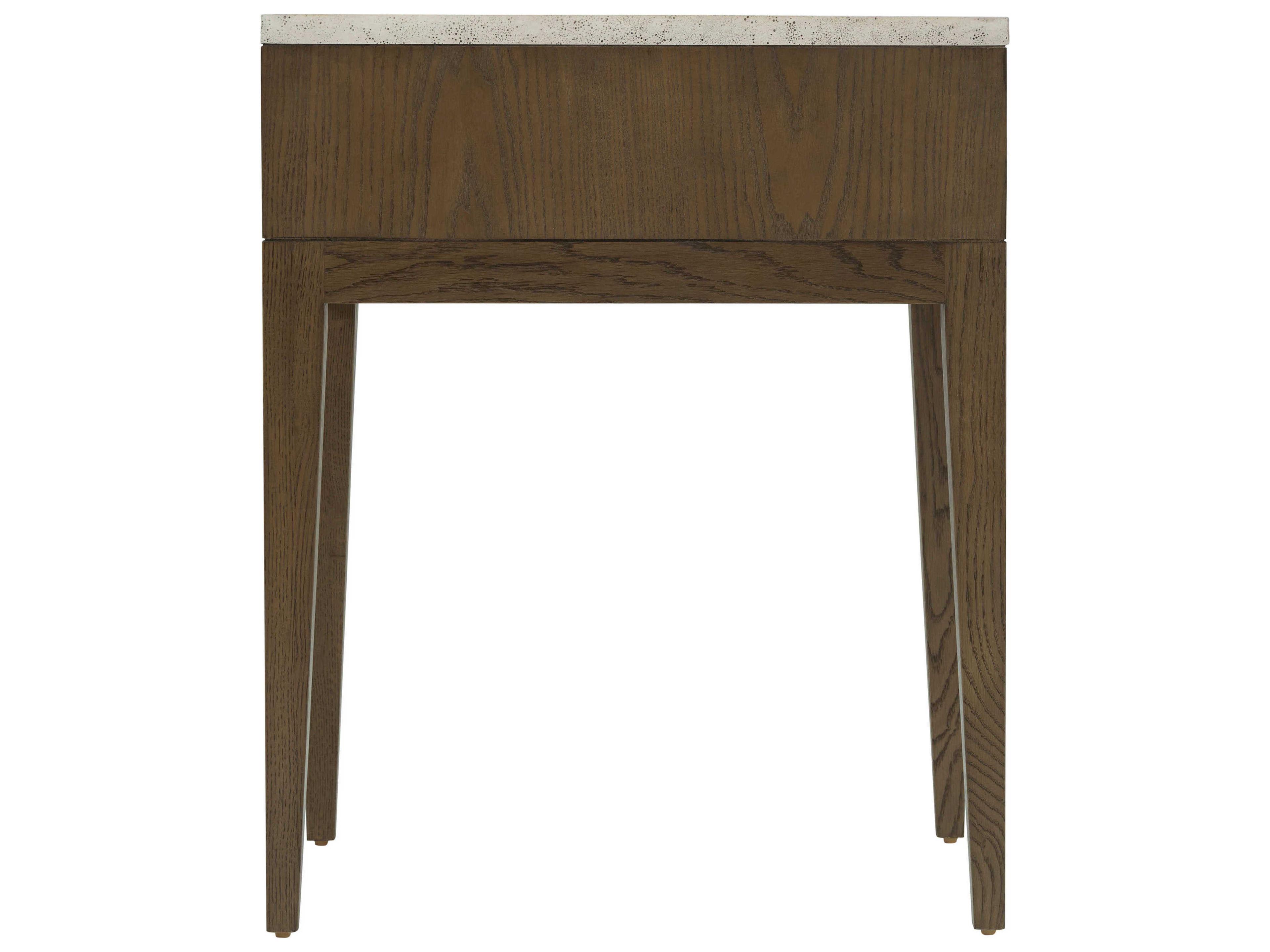 Theodore Alexander Catalina 1-Drawer Brown Nightstand