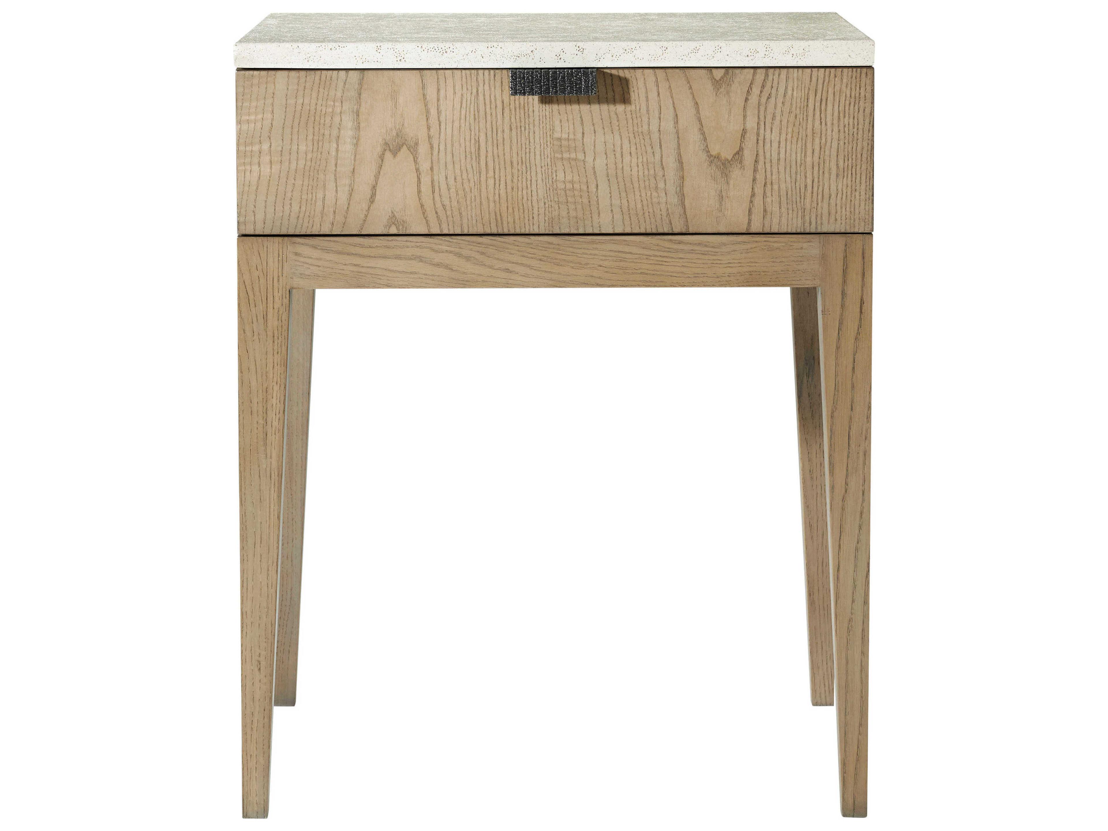 Theodore Alexander Catalina 1-Drawer Beige Nightstand