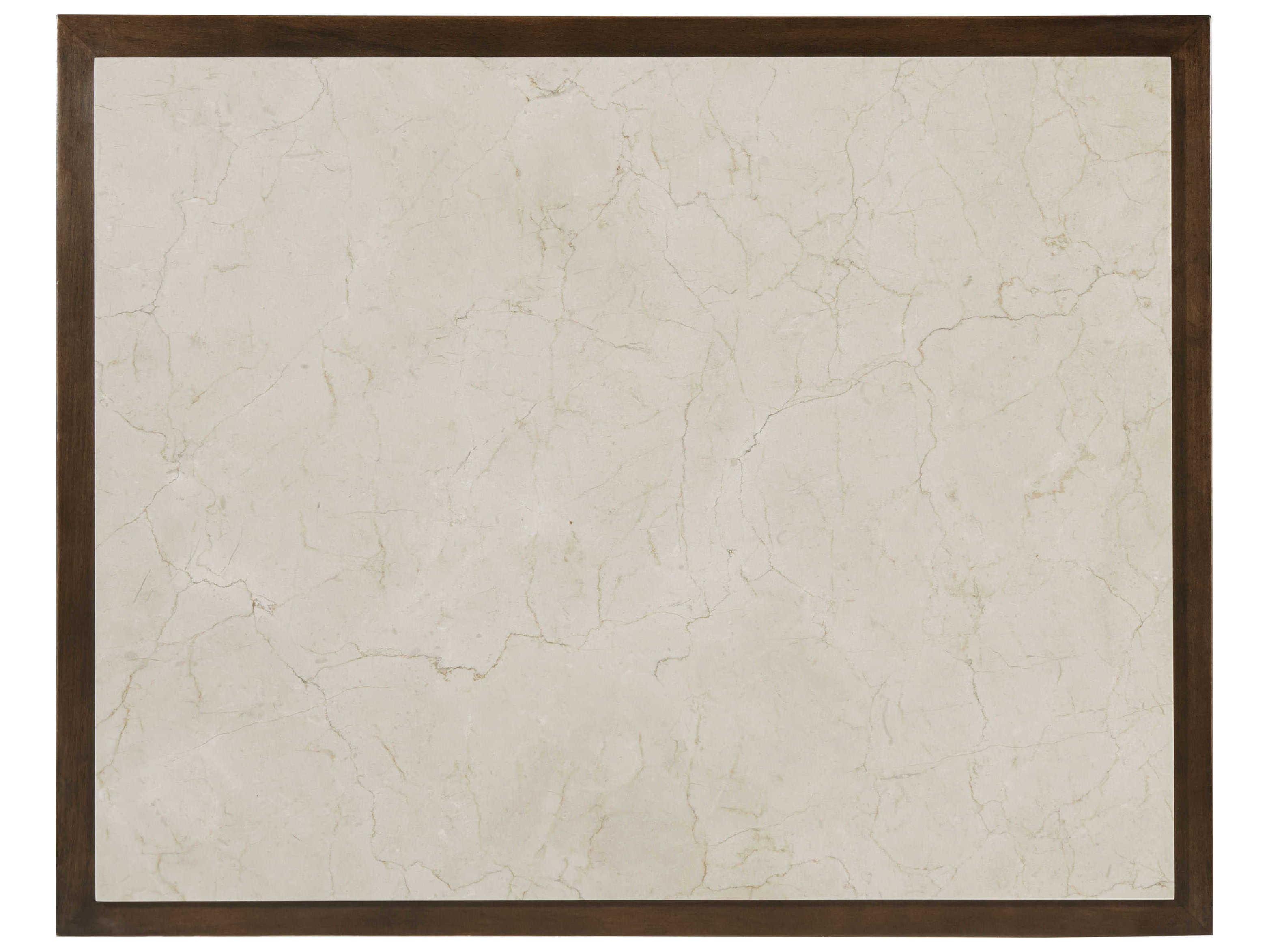 Theodore Alexander Lido Rectangular Marble Bistre End Table