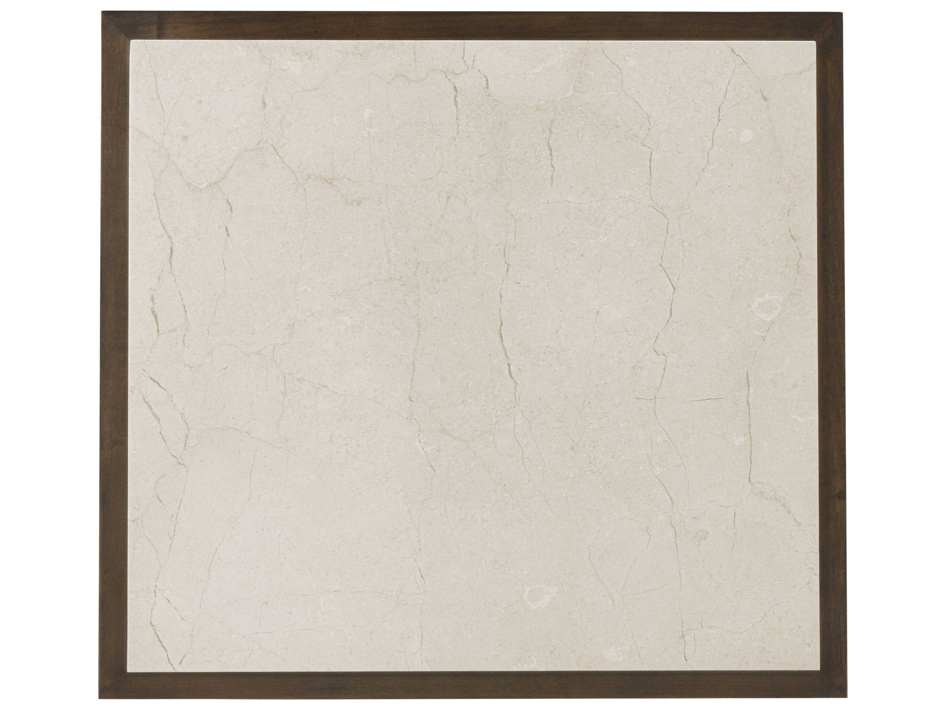 Theodore Alexander Lido Rectangular Marble Bistre End Table