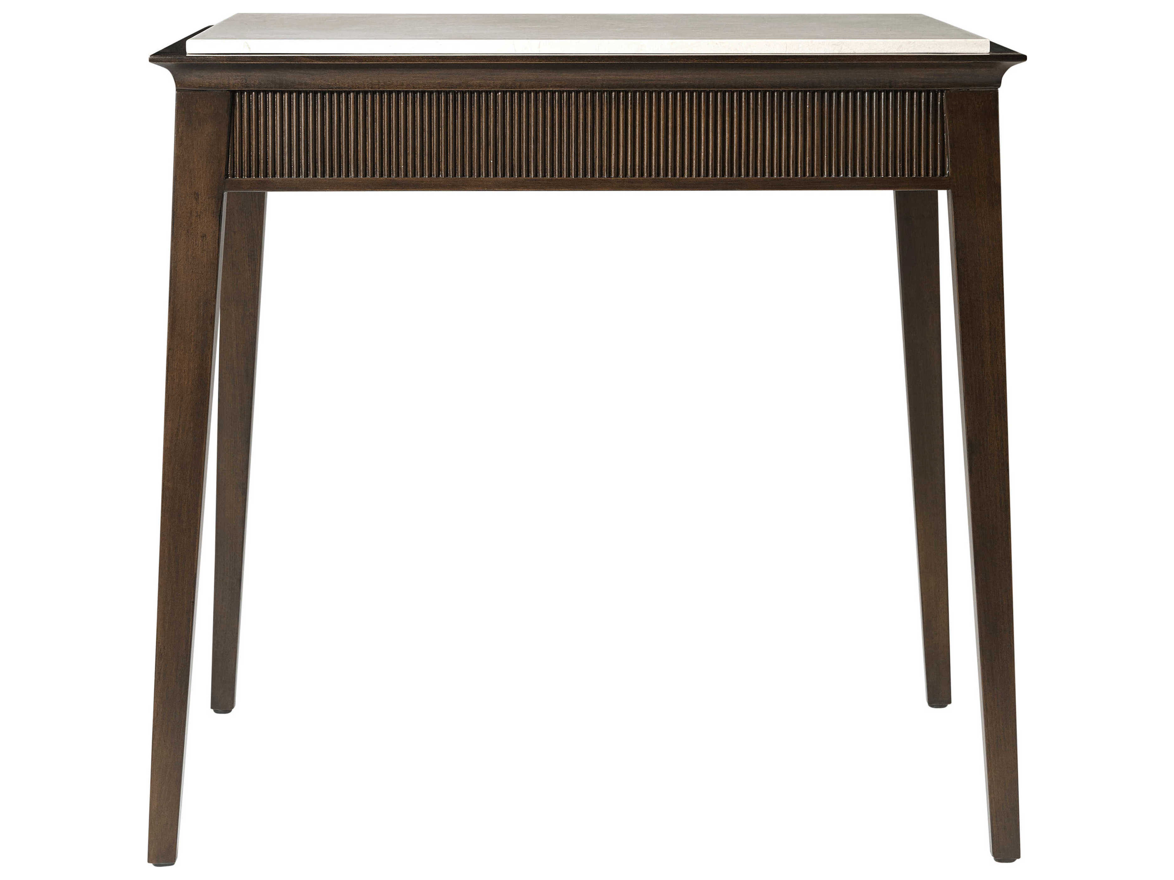 Theodore Alexander Lido Rectangular Marble Bistre End Table