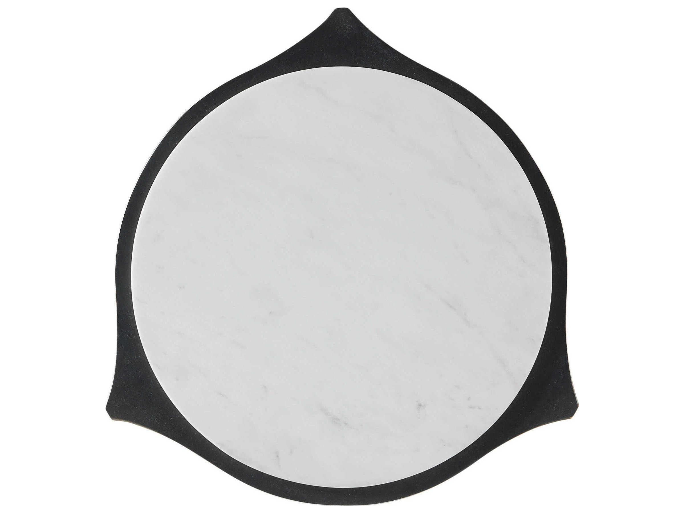 Theodore Alexander Ta Originals Round Marble Romulus End Table