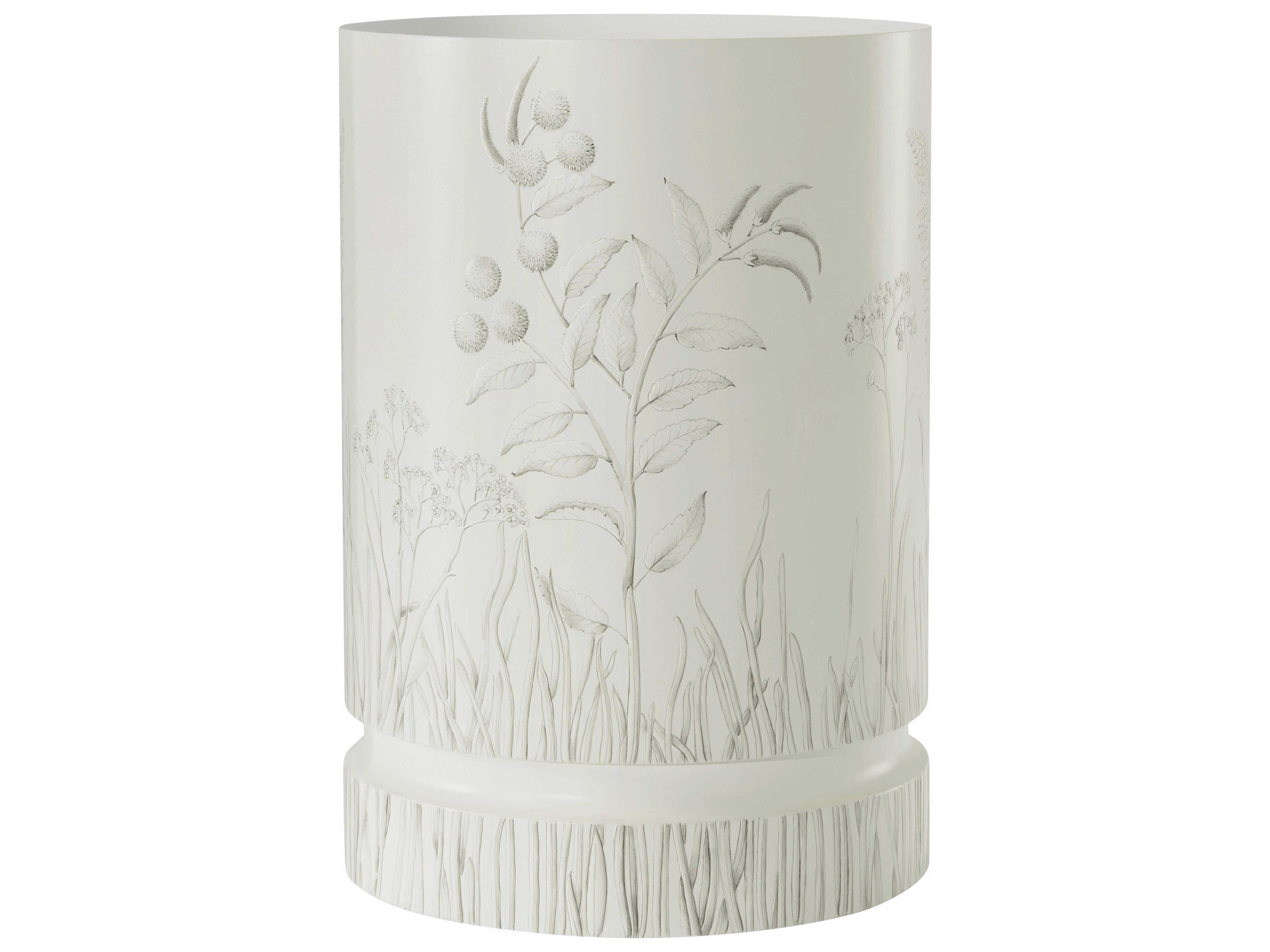 Theodore Alexander Ta Originals Round Wood Statuary End Table