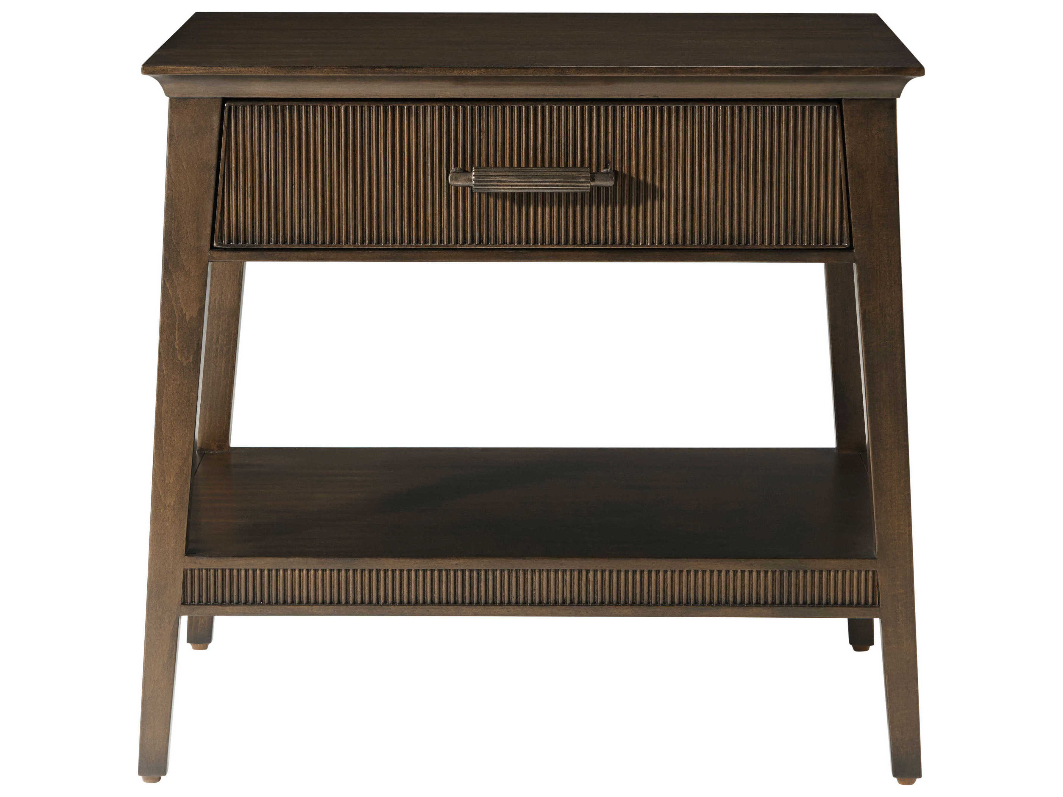 Theodore Alexander Lido 1-Drawer Brown Nightstand