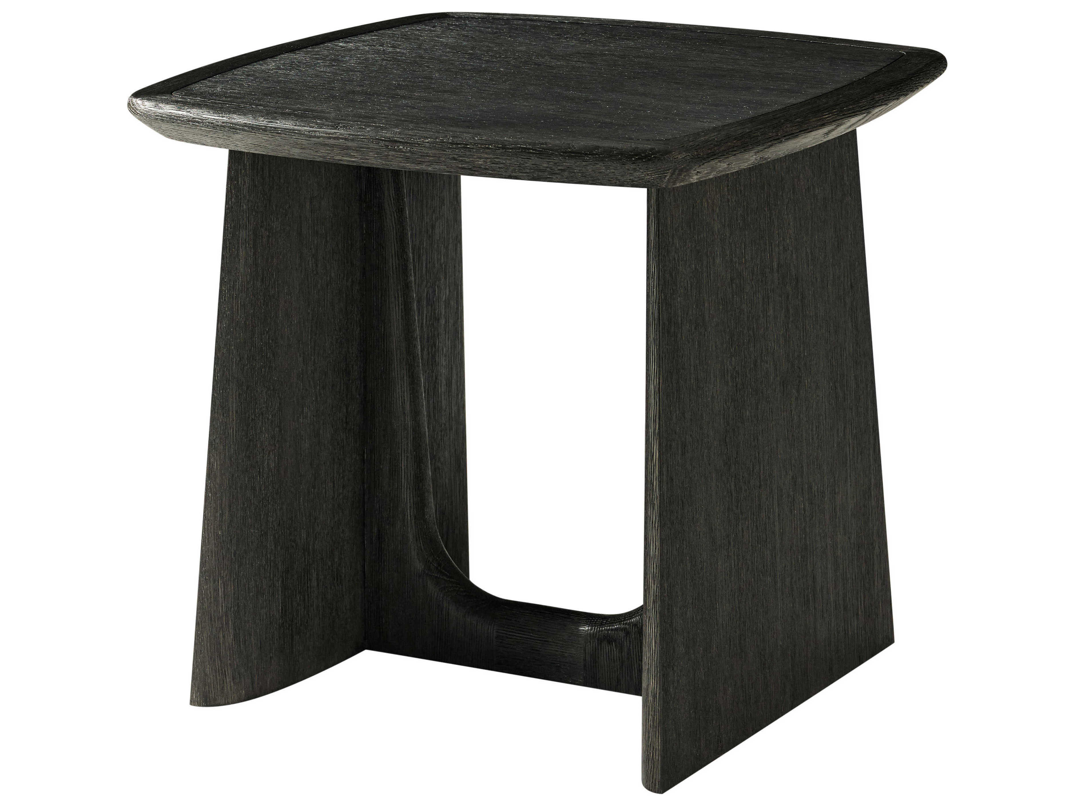 Theodore Alexander Repose Rectangular Wood Charcoal Oak End Table