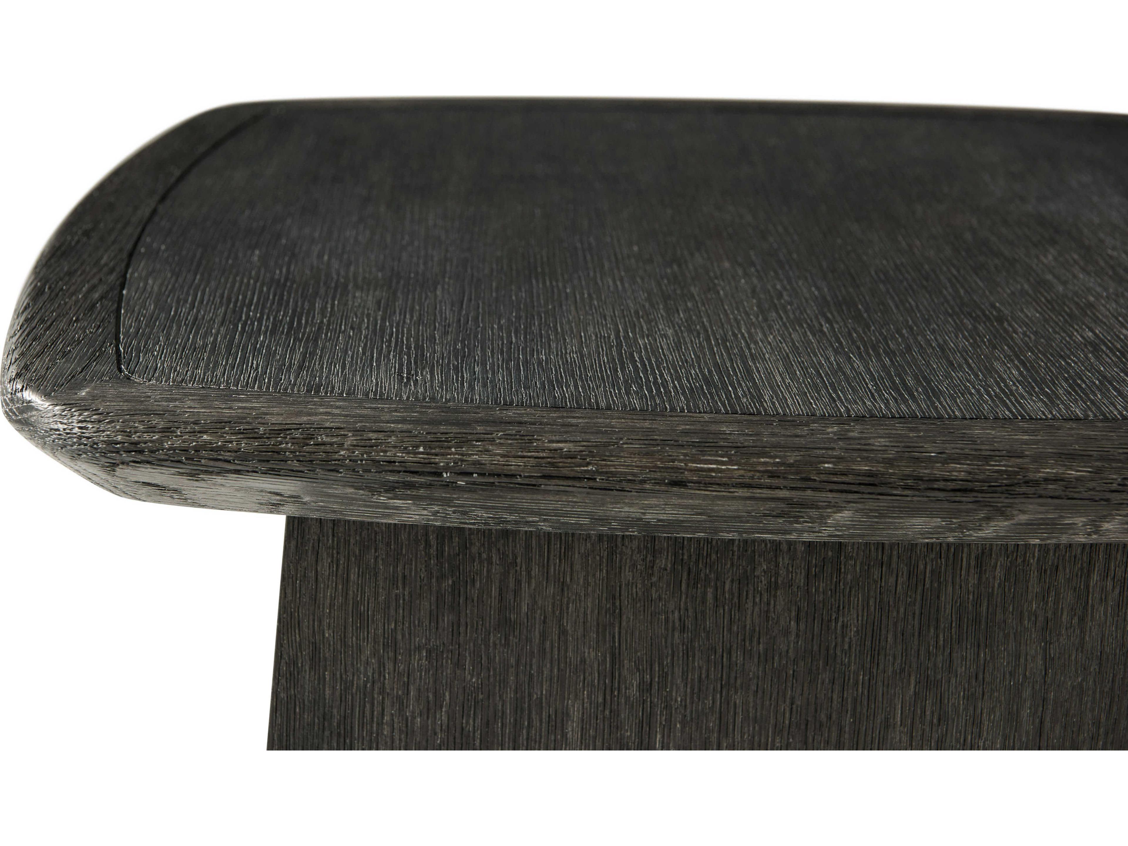 Theodore Alexander Repose Rectangular Wood Charcoal Oak End Table