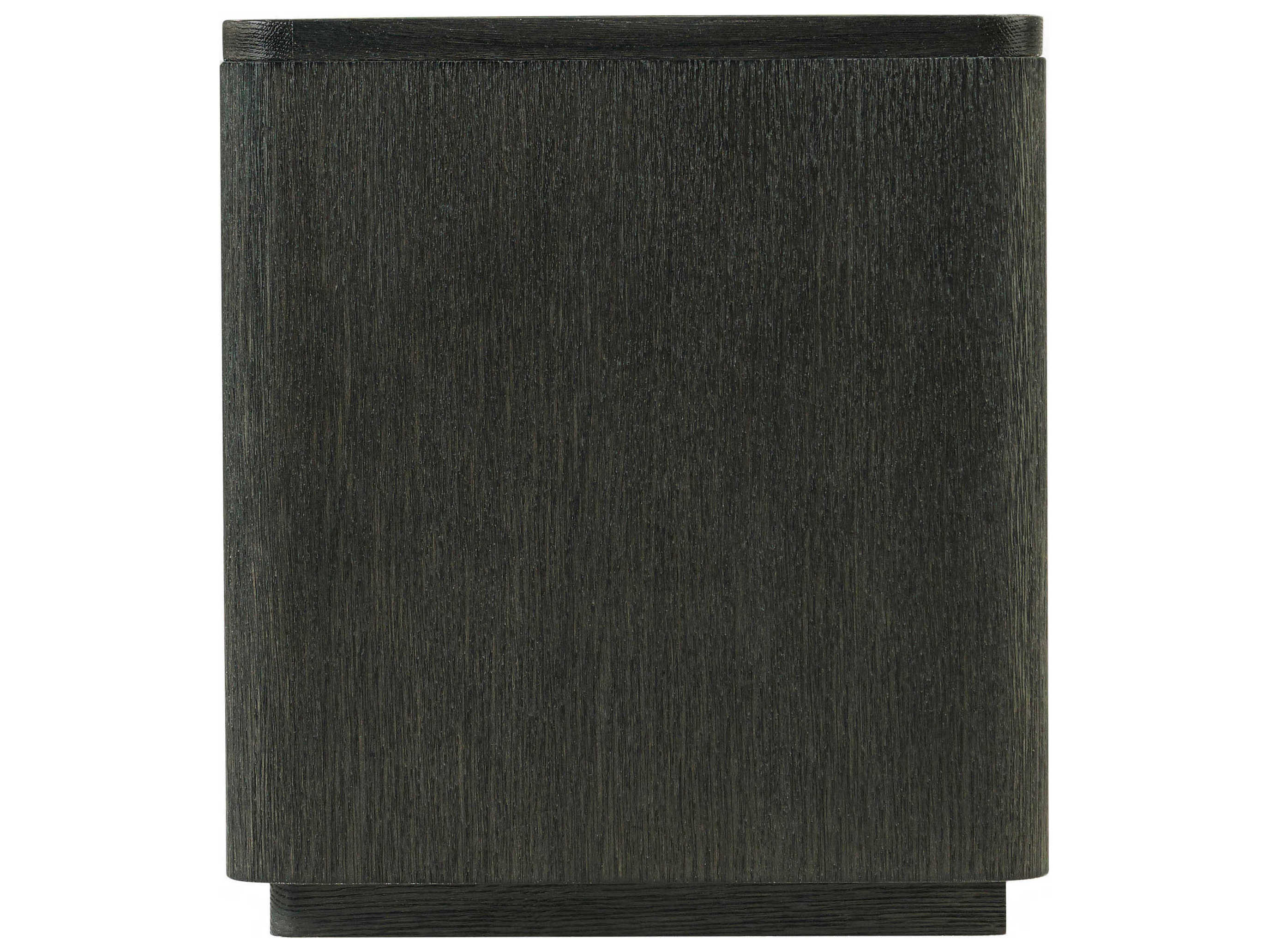 Theodore Alexander Repose 1-Drawer Black Oak Wood Nightstand