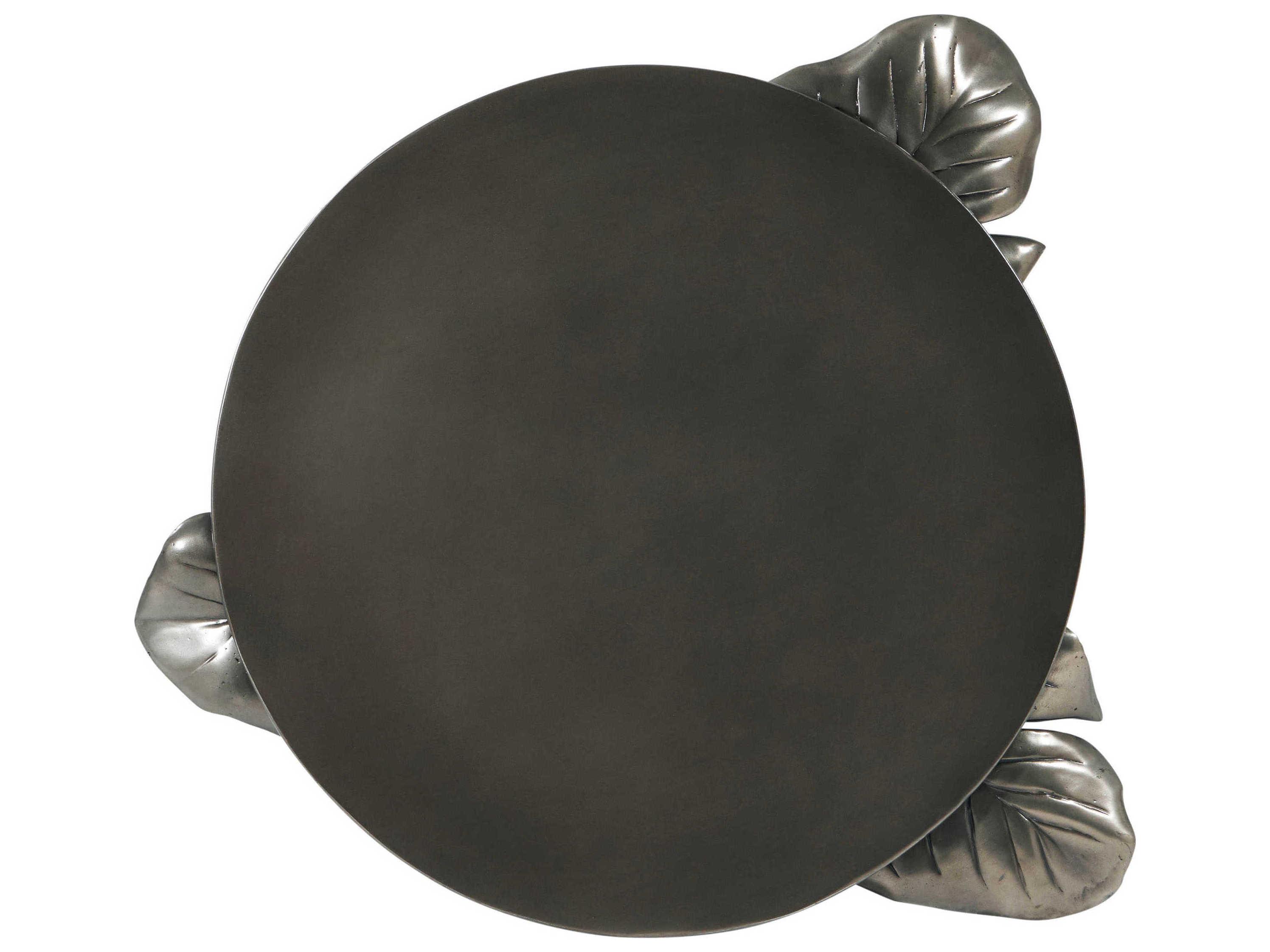 Theodore Alexander Ta Originals Round Metal Volcanic End Table