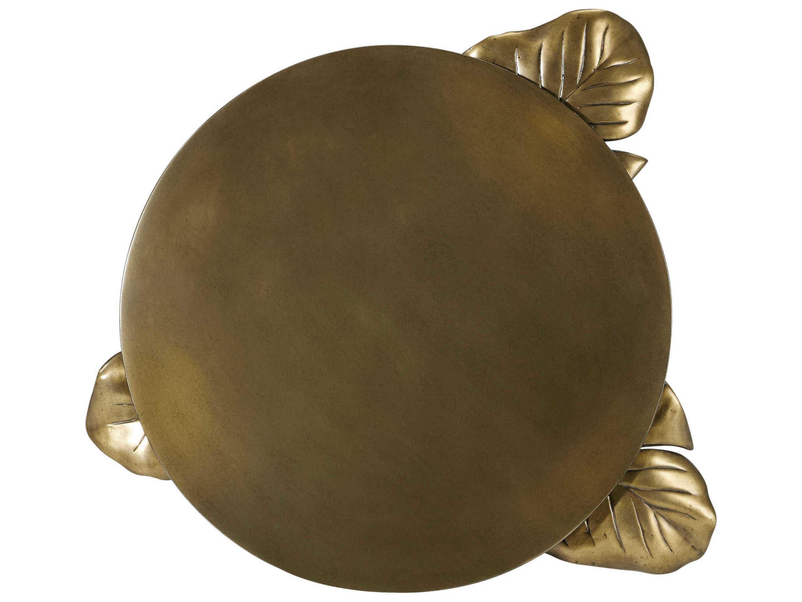 Theodore Alexander Ta Originals Round Metal Venetian End Table