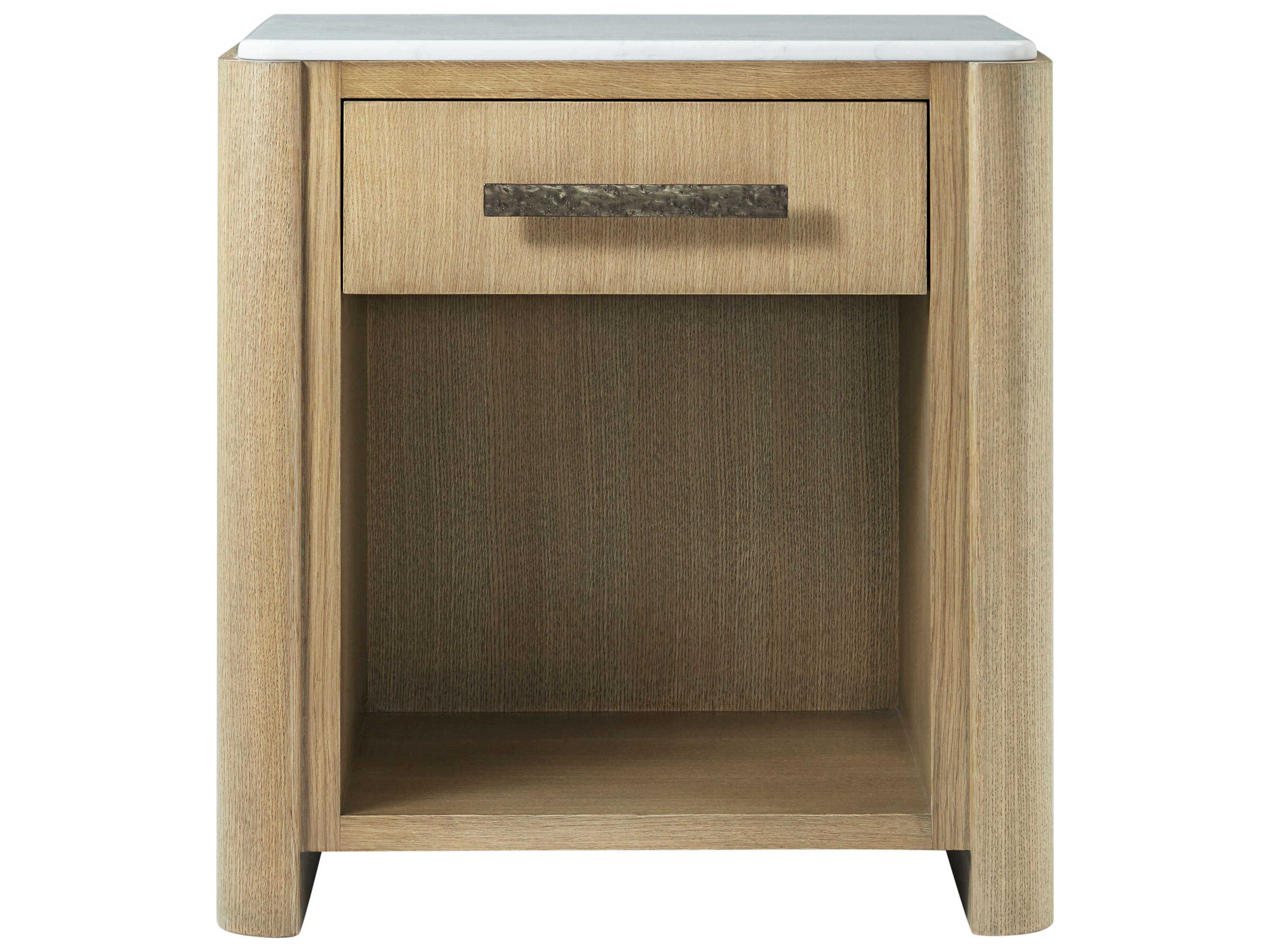Theodore Alexander Essence 1-Drawer Beige Nightstand