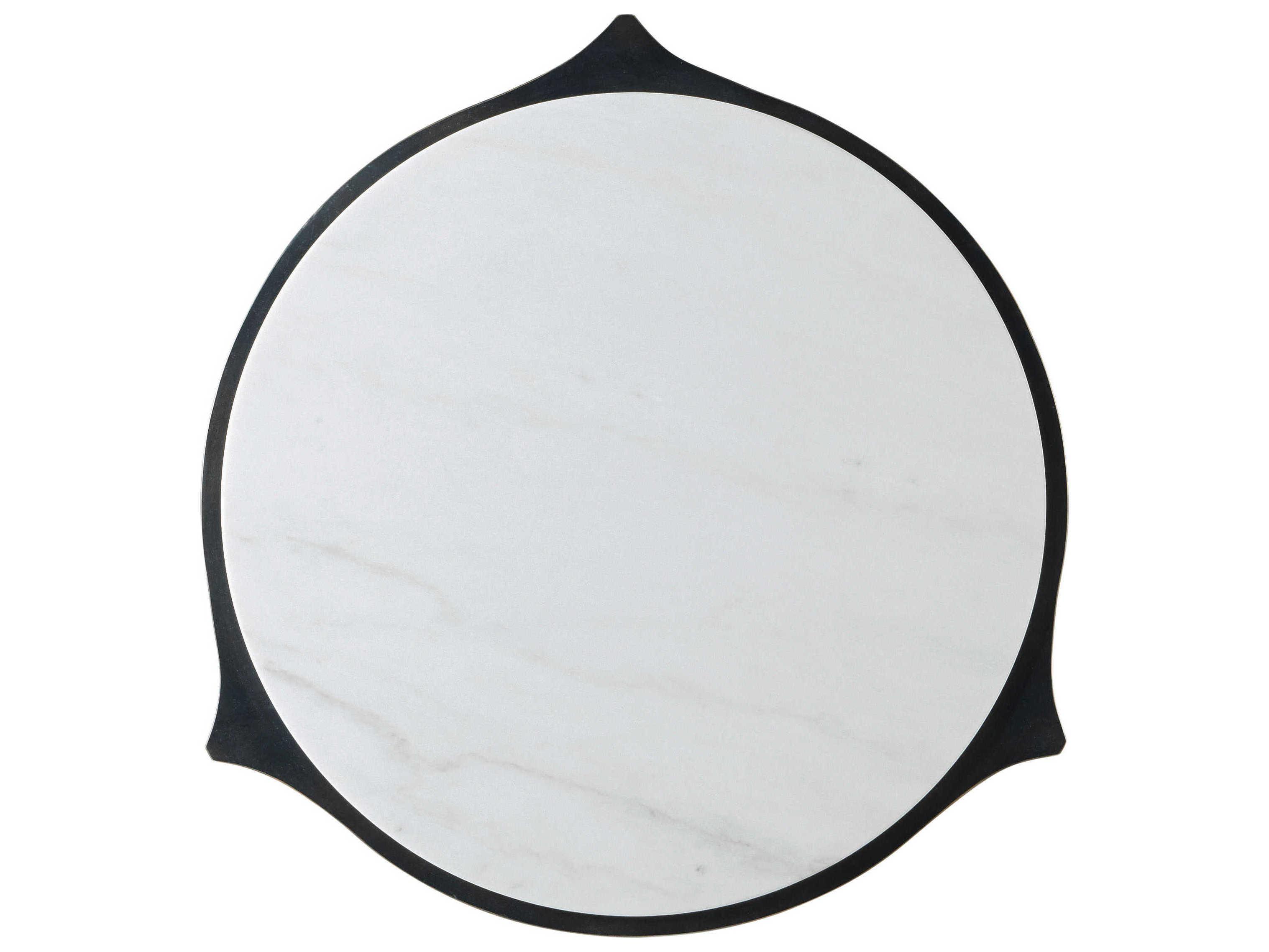 Theodore Alexander Ta Originals Round Marble Romulus End Table
