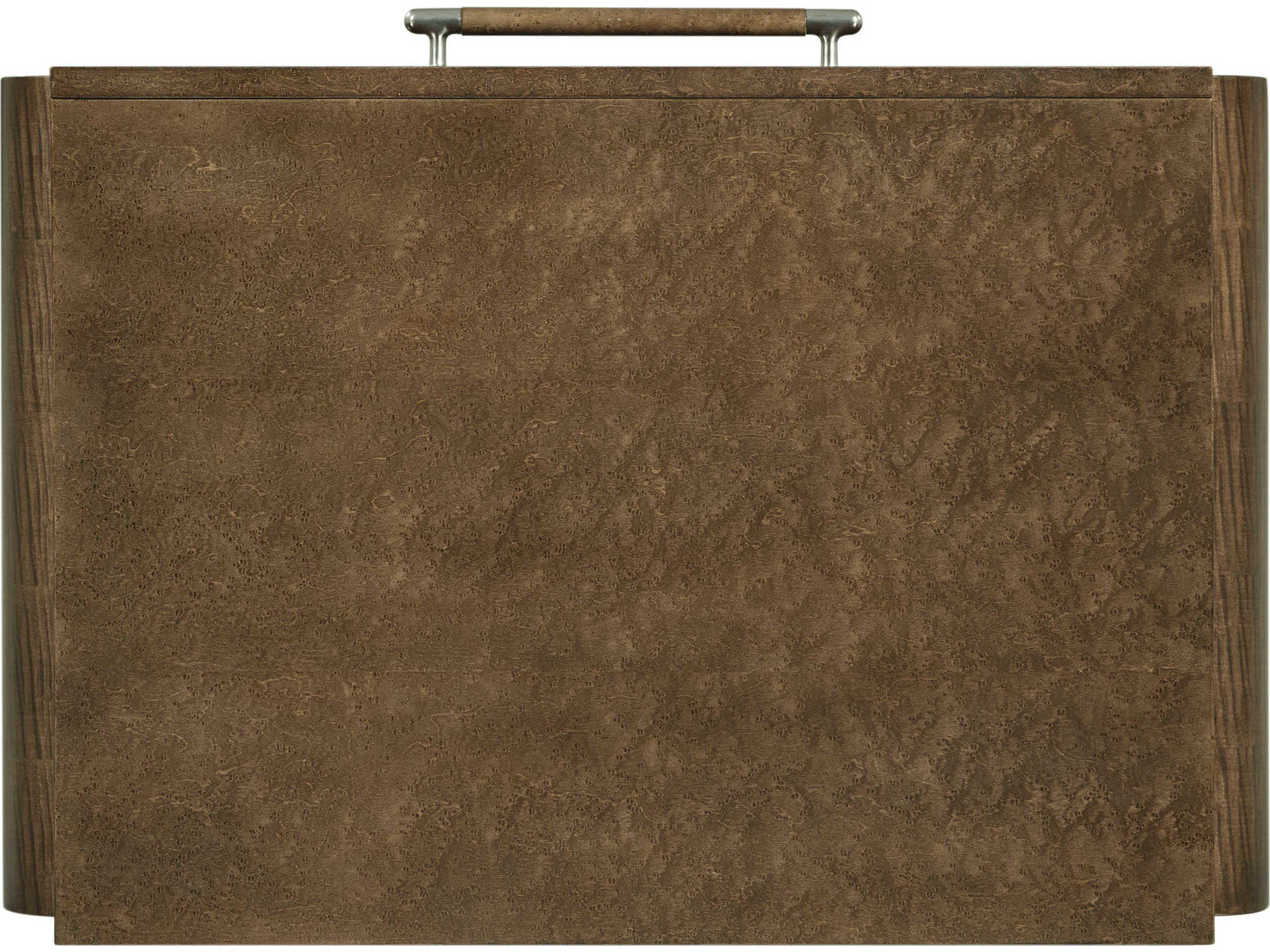 Theodore Alexander Origins 1-Drawer Brown Sycamore Wood Nightstand