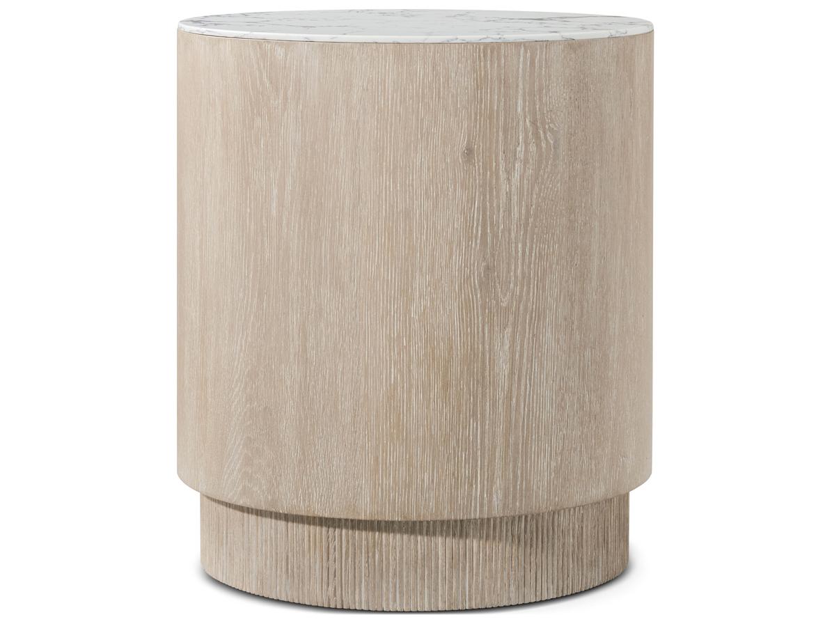 Theodore Alexander Horizon Round Marble End Table