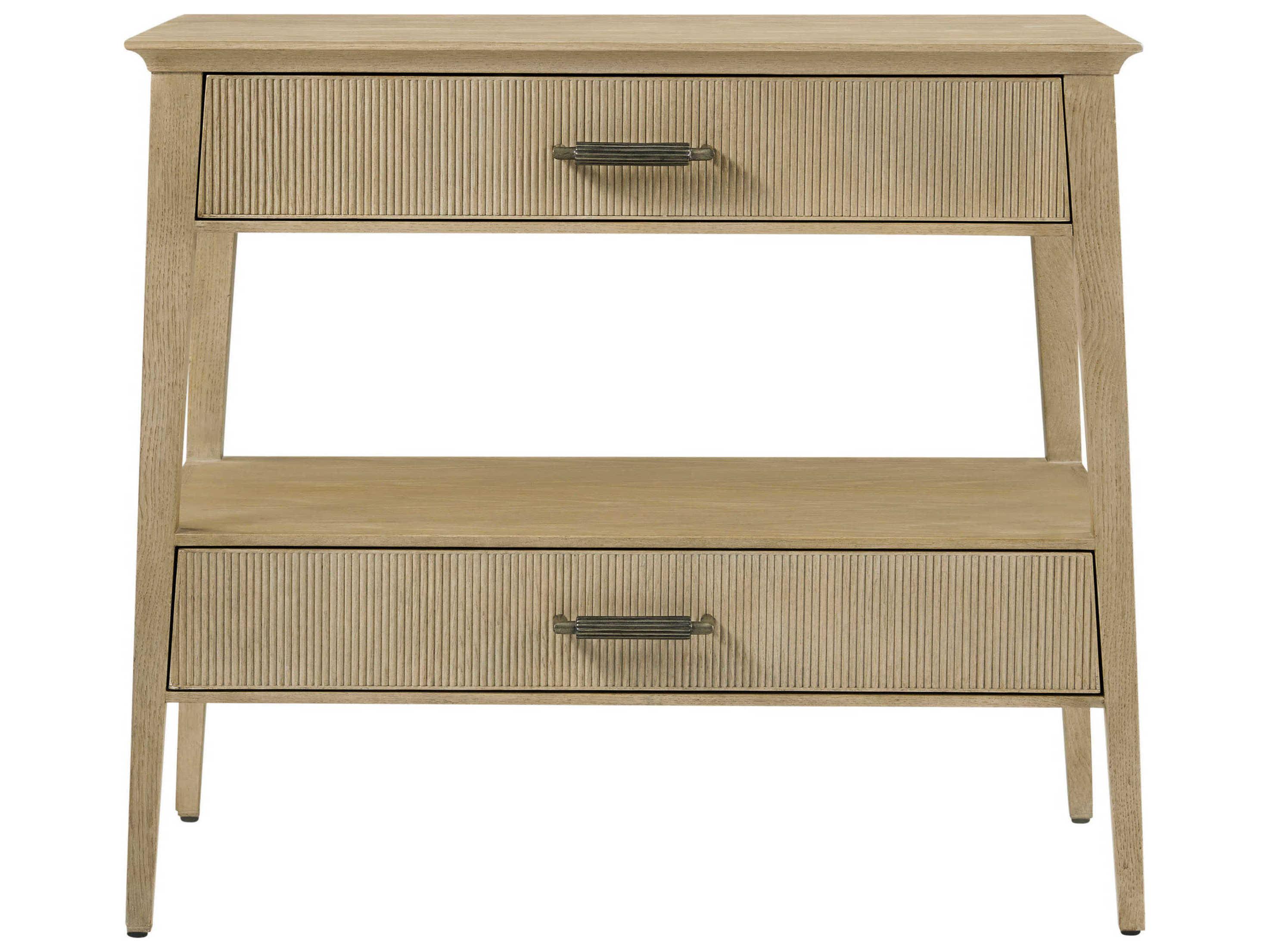 Theodore Alexander Balboa 2-Drawers Brown Nightstand