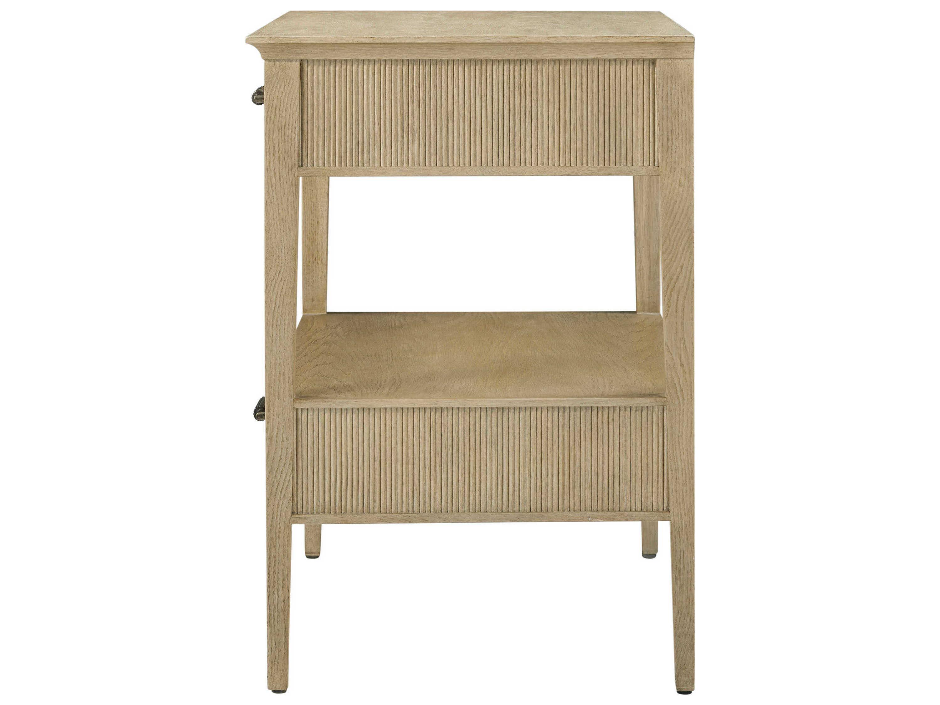 Theodore Alexander Balboa 2-Drawers Brown Nightstand