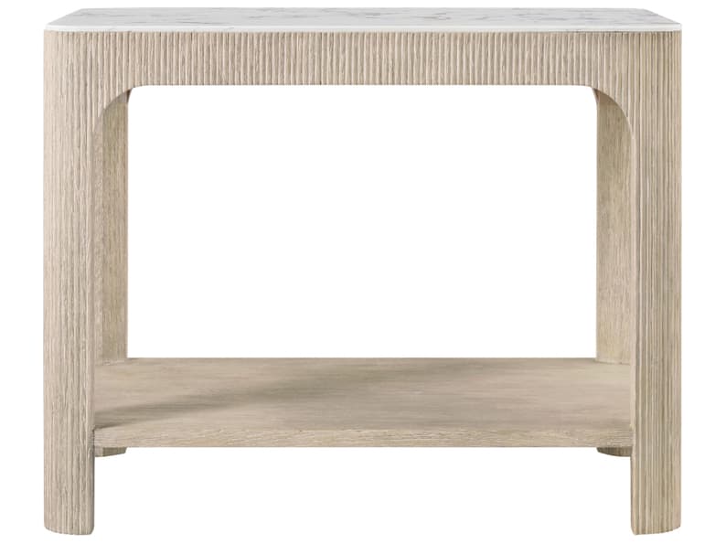 Theodore Alexander Horizon Rectangular Faux Marble End Table