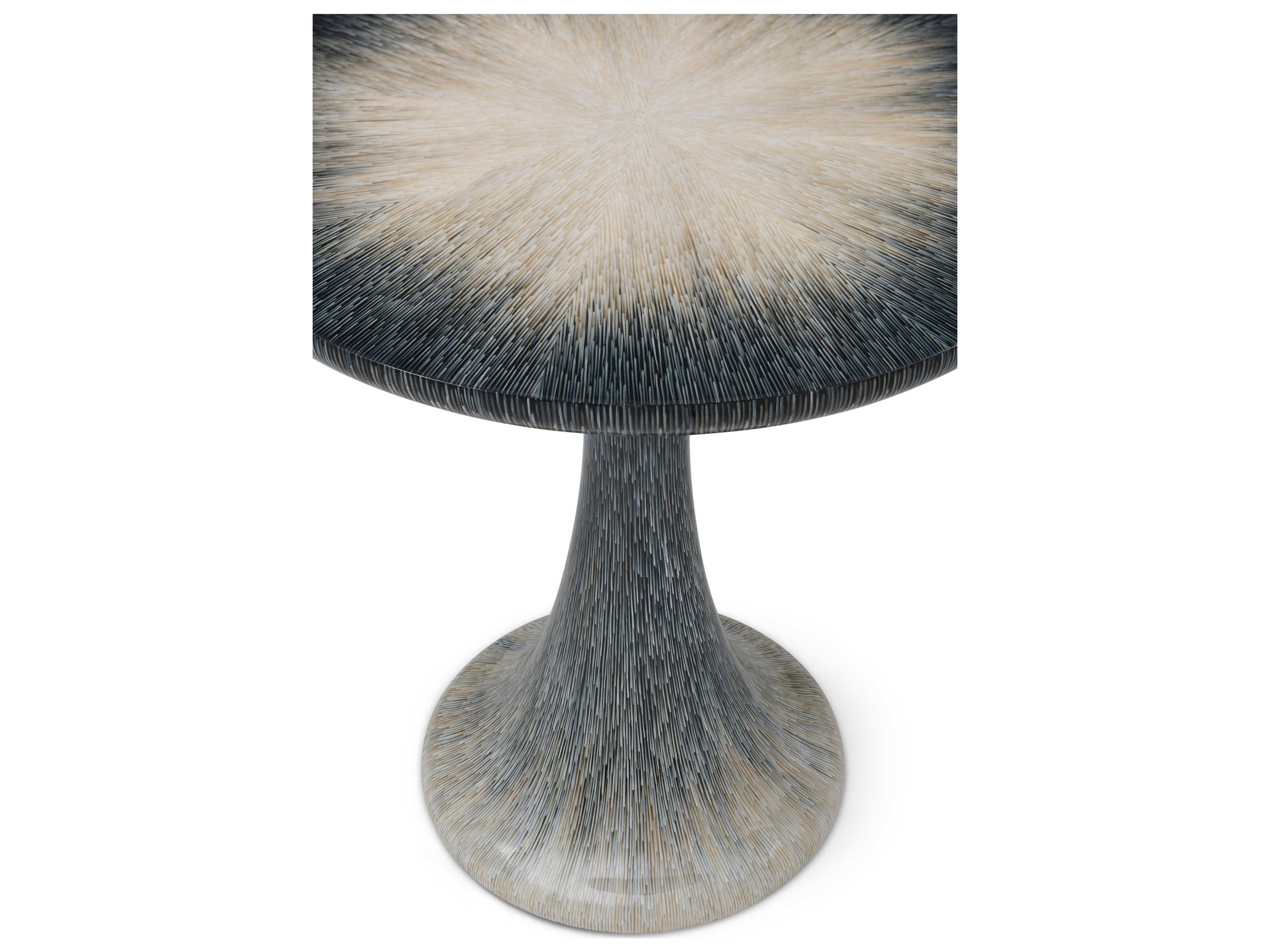 Theodore Alexander Ta Originals Round Wood Filament End Table