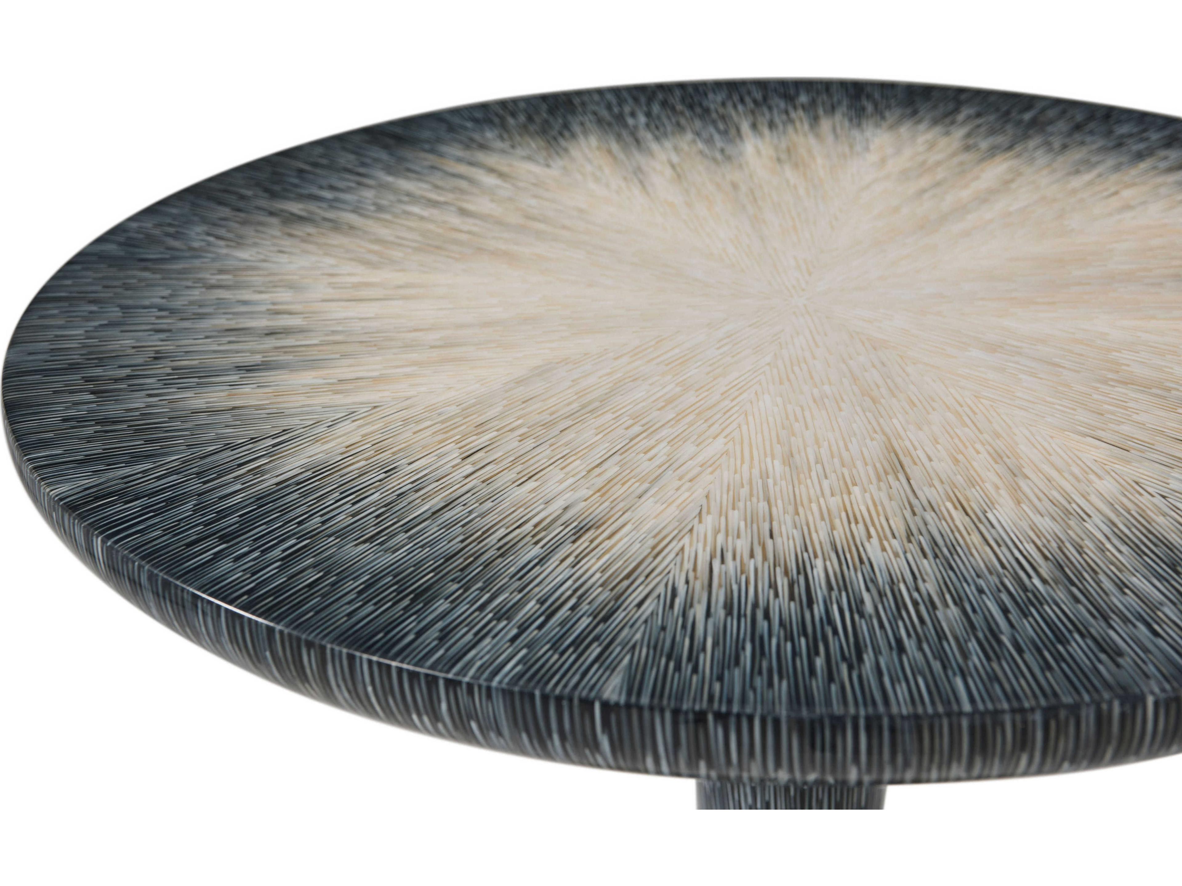 Theodore Alexander Ta Originals Round Wood Filament End Table