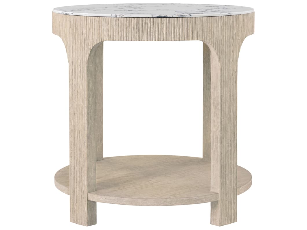 Theodore Alexander Horizon Round Marble End Table