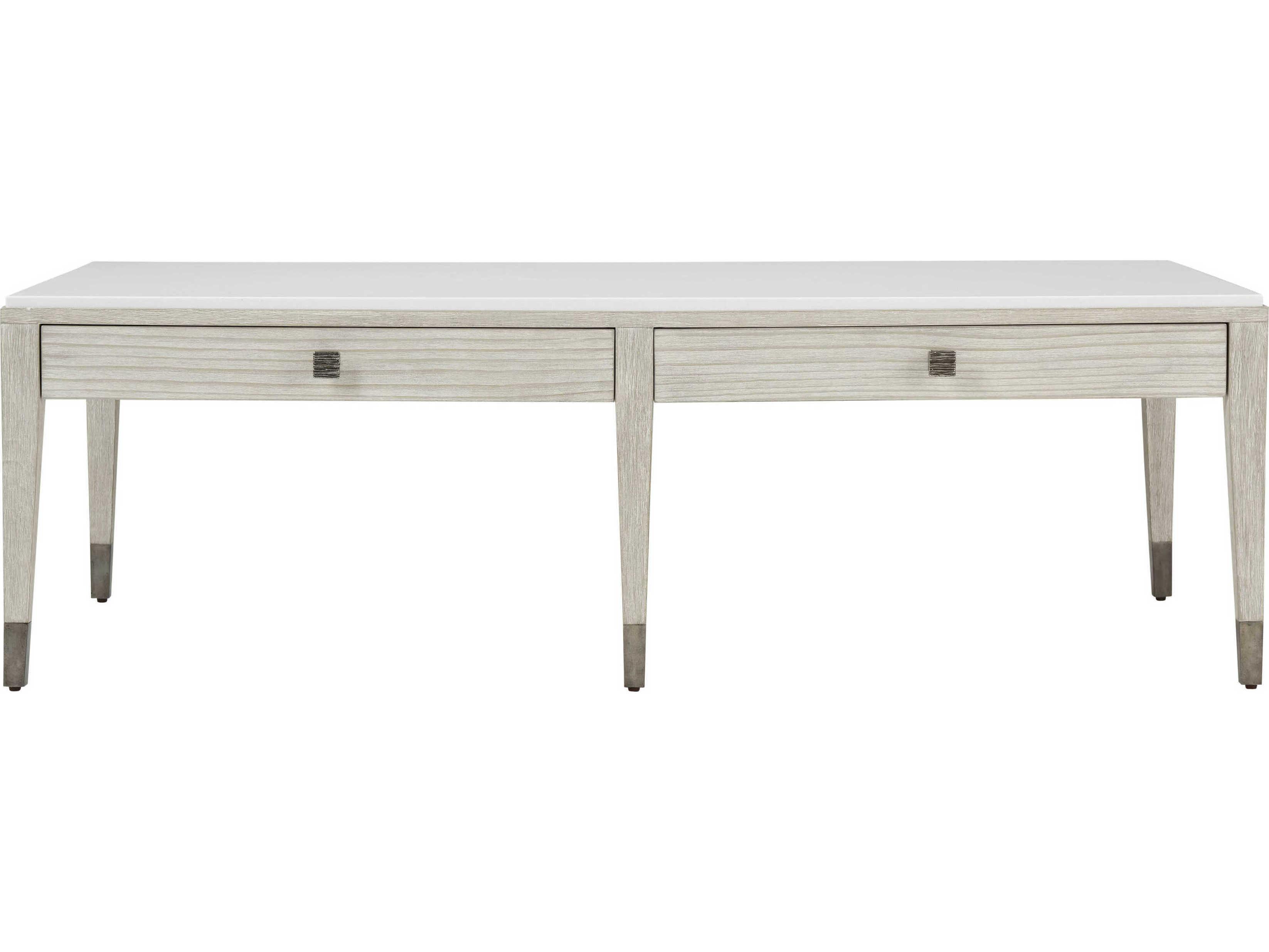 Theodore Alexander Breeze Rectangular Wood Sea Salt Coffee Table