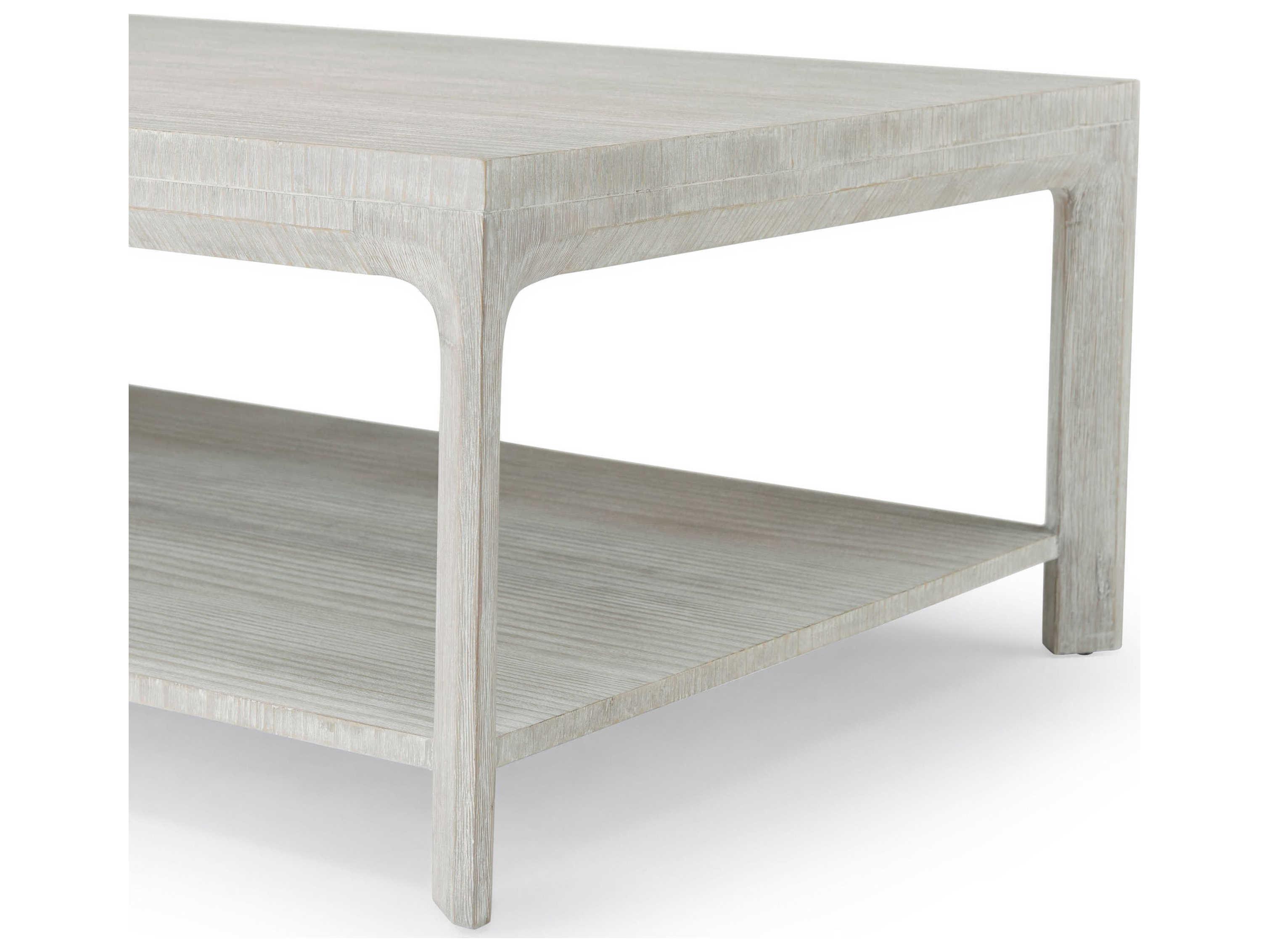 Theodore Alexander Breeze Rectangular Wood Sea Salt Coffee Table