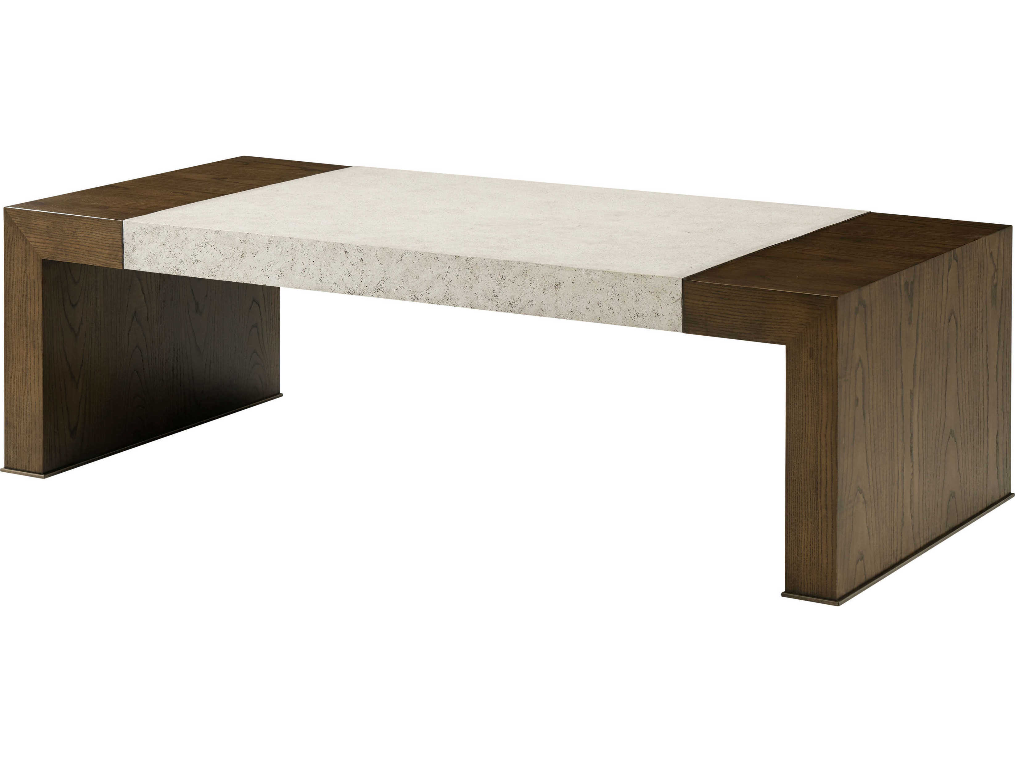 Theodore Alexander Catalina Rectangular Wood Earth Coffee Table