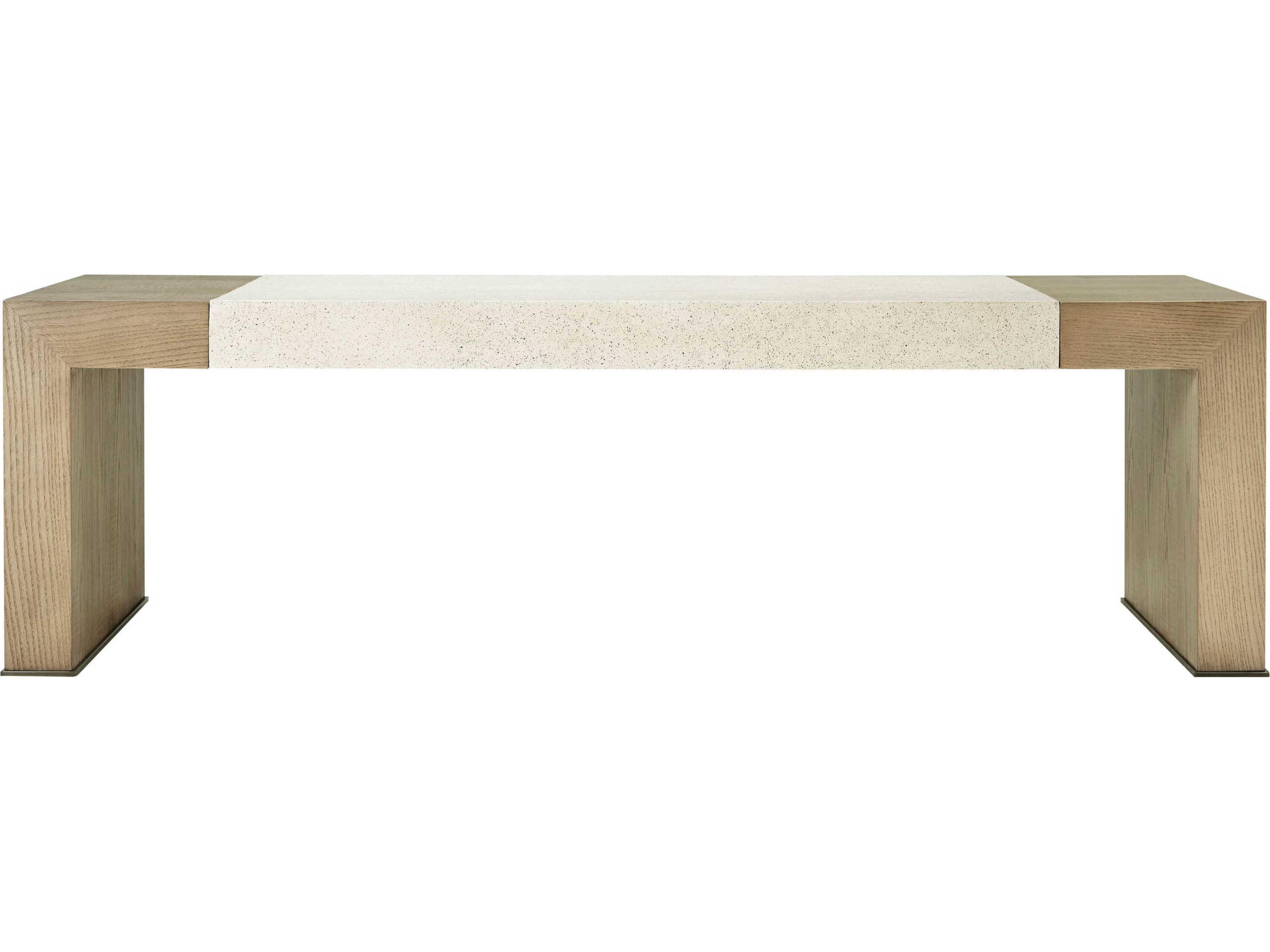 Theodore Alexander Catalina Rectangular Wood Dune Coffee Table
