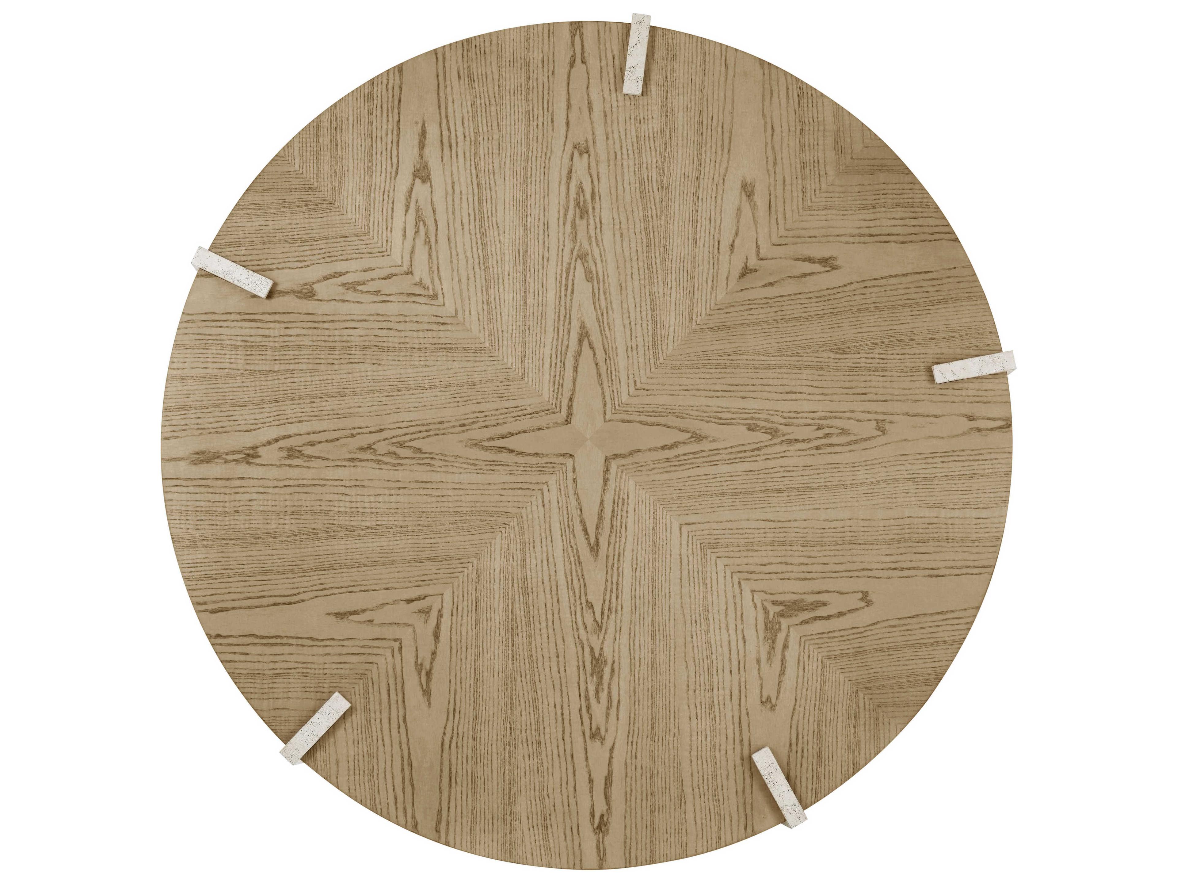 Theodore Alexander Catalina Round Wood Dune Coffee Table