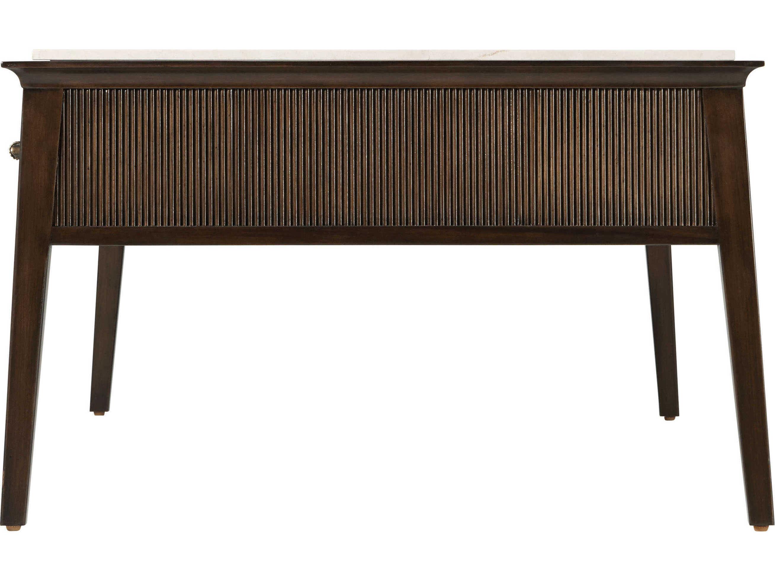 Theodore Alexander Lido Rectangular Wood Bistre Coffee Table
