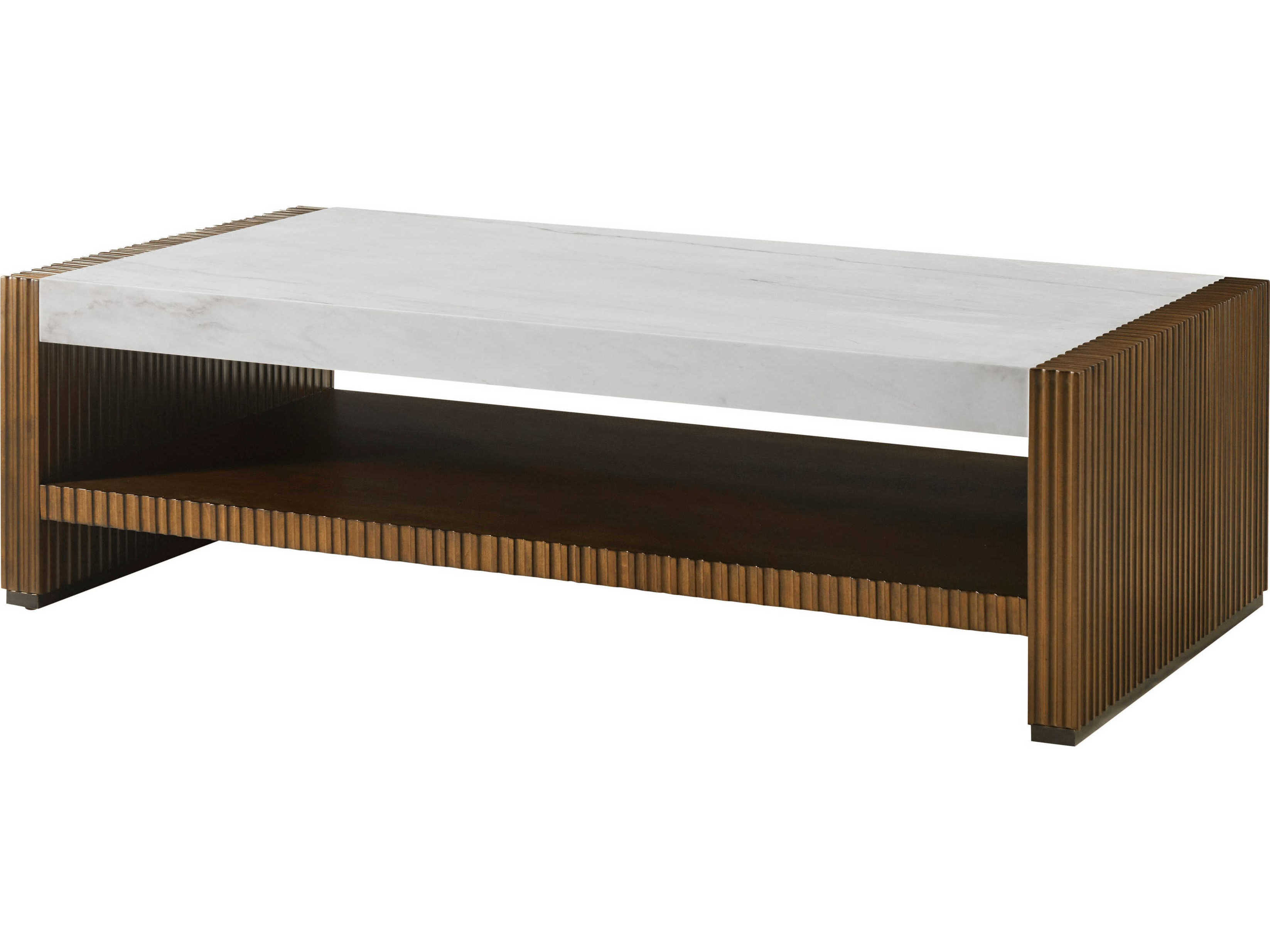 Theodore Alexander Ta Originals Rectangular Marble Galeto Coffee Table