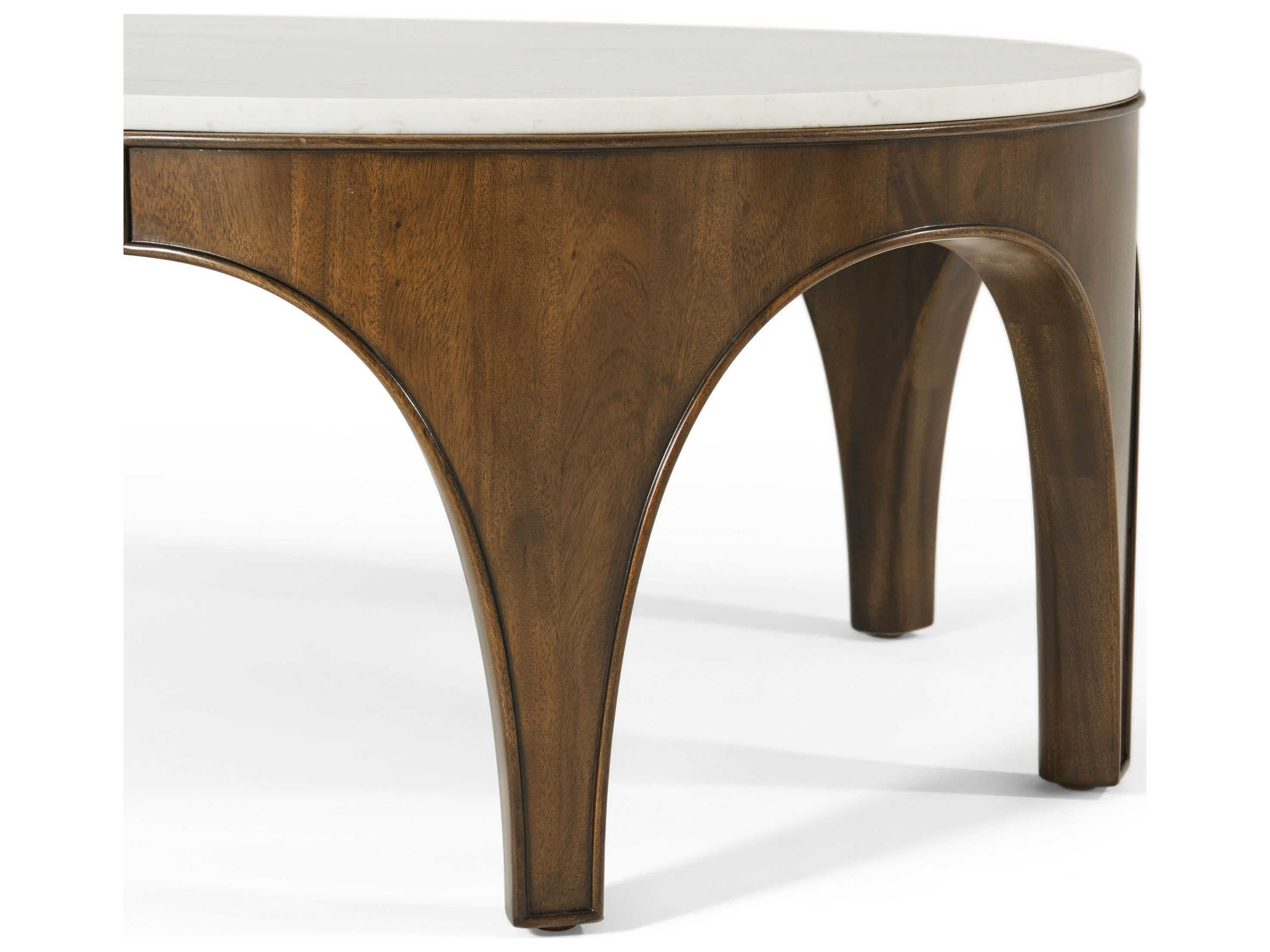 Theodore Alexander Ta Originals Oval Marble Galeto Coffee Table