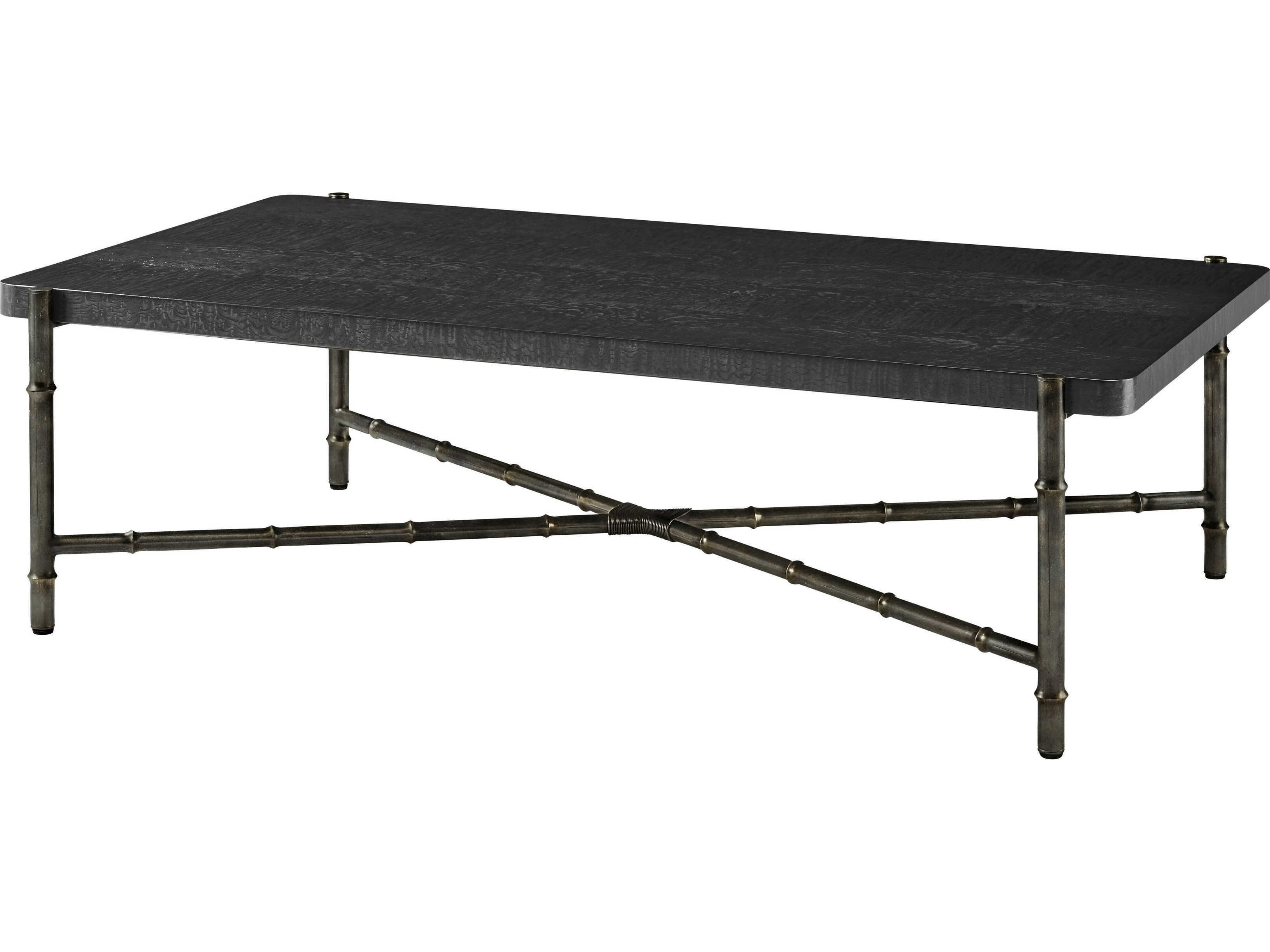 Theodore Alexander Kesden Rectangular Wood Silent Black Coffee Table